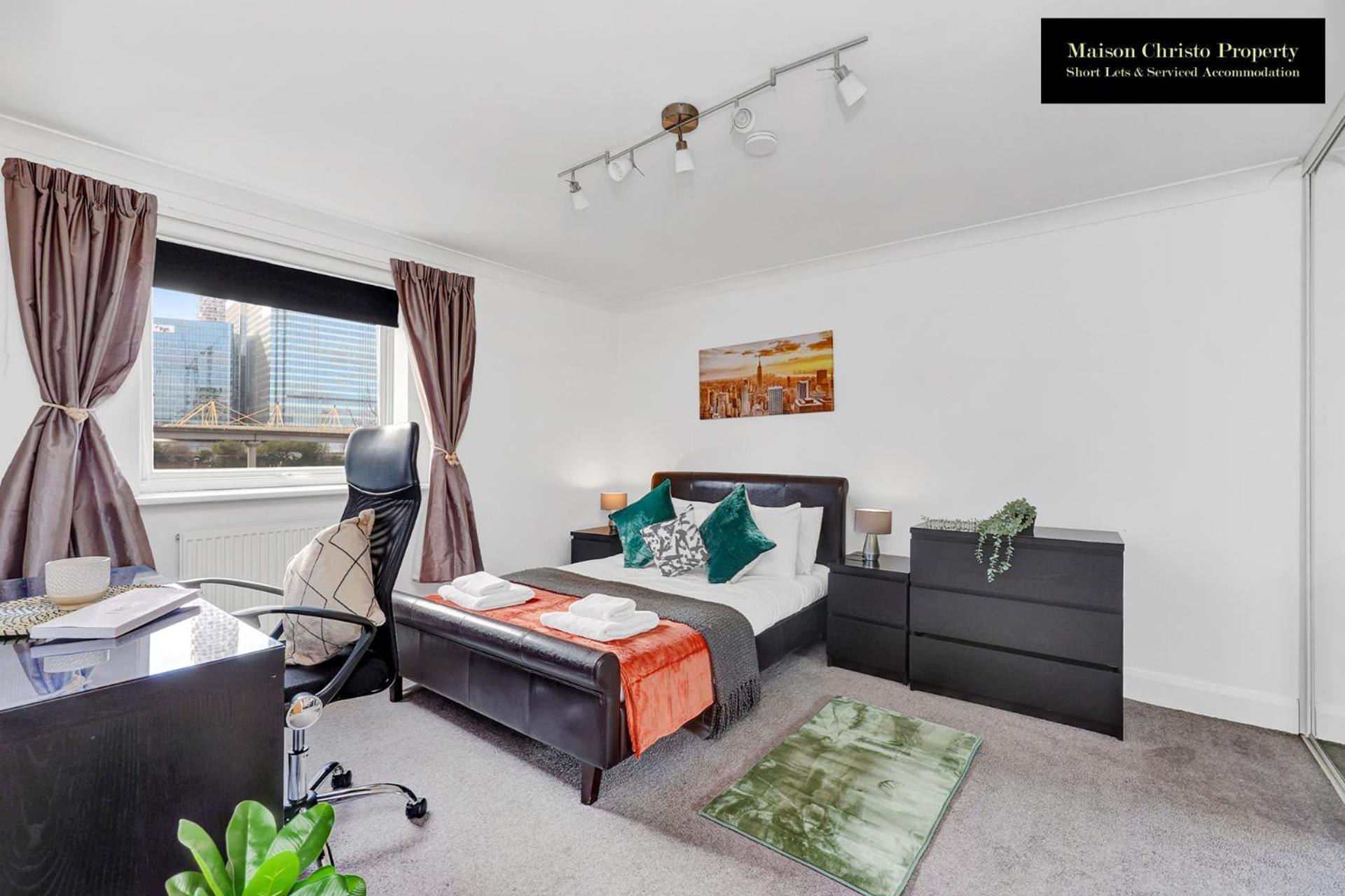 Caraway Heights 2bedroom Sleeps 6 In Canary Wharf, Free Parking, Near Excel, O2 & Airport By Maison Christo Short Lets & Serviced Apartment *