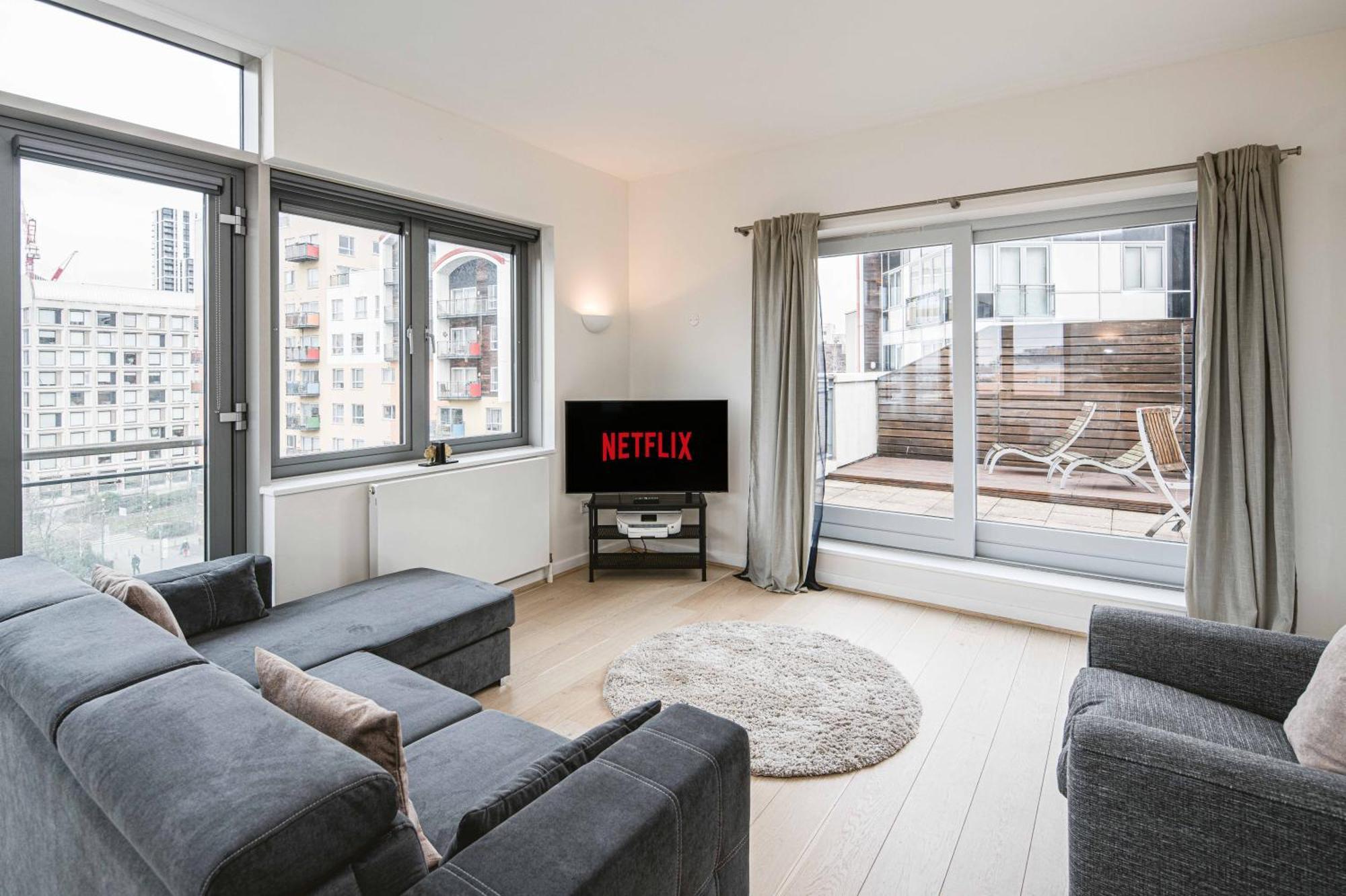Apartment Beautiful Penthouse With Private Terrace In Greenwich Peninsula London