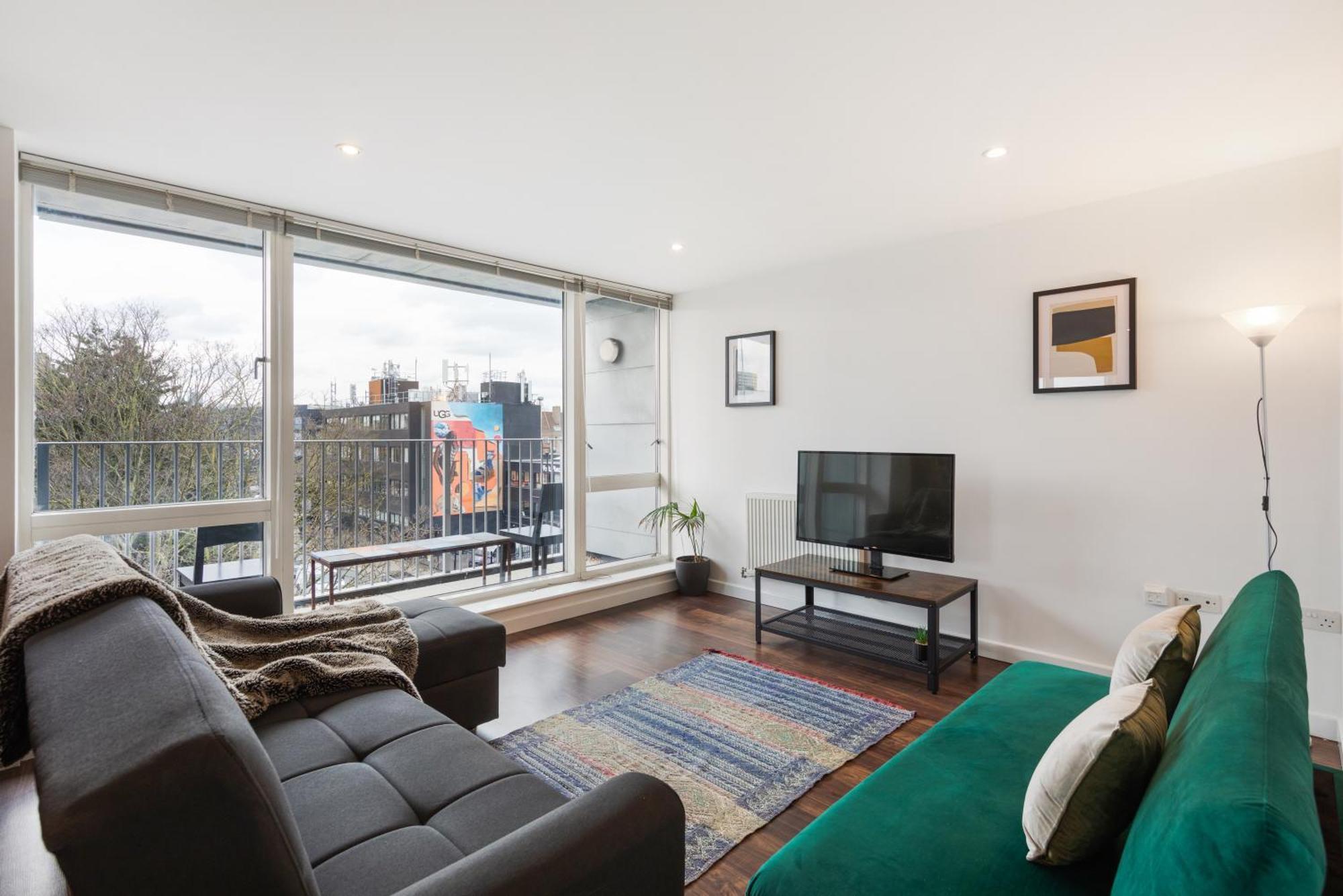 Appartement Modern & Spacious 3 Bed With Free Parking & Lift In Shoreditch, Next To Station