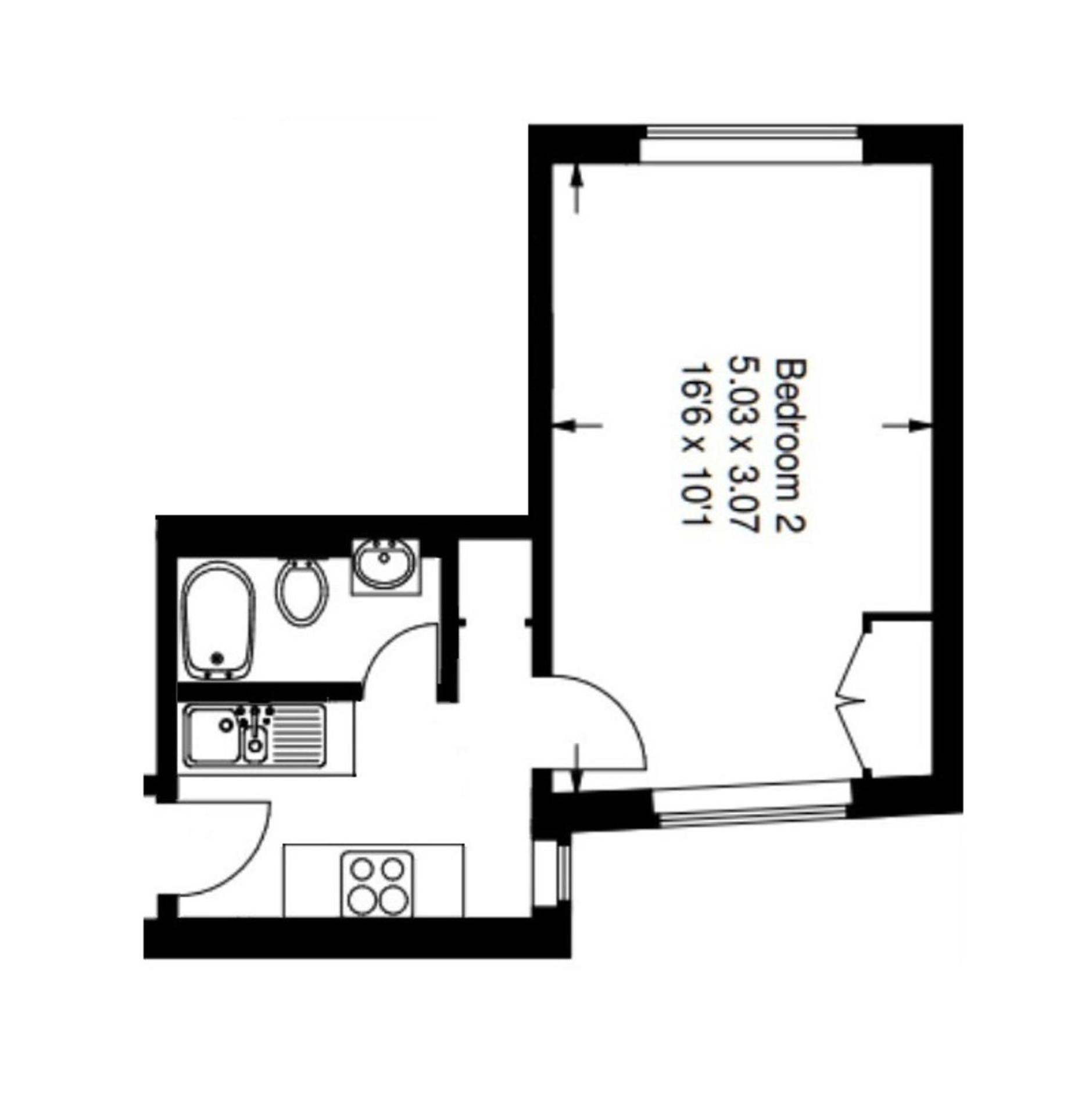 1 Bed Apt- Sleeps 3 & Pet Friendly Apartment London
