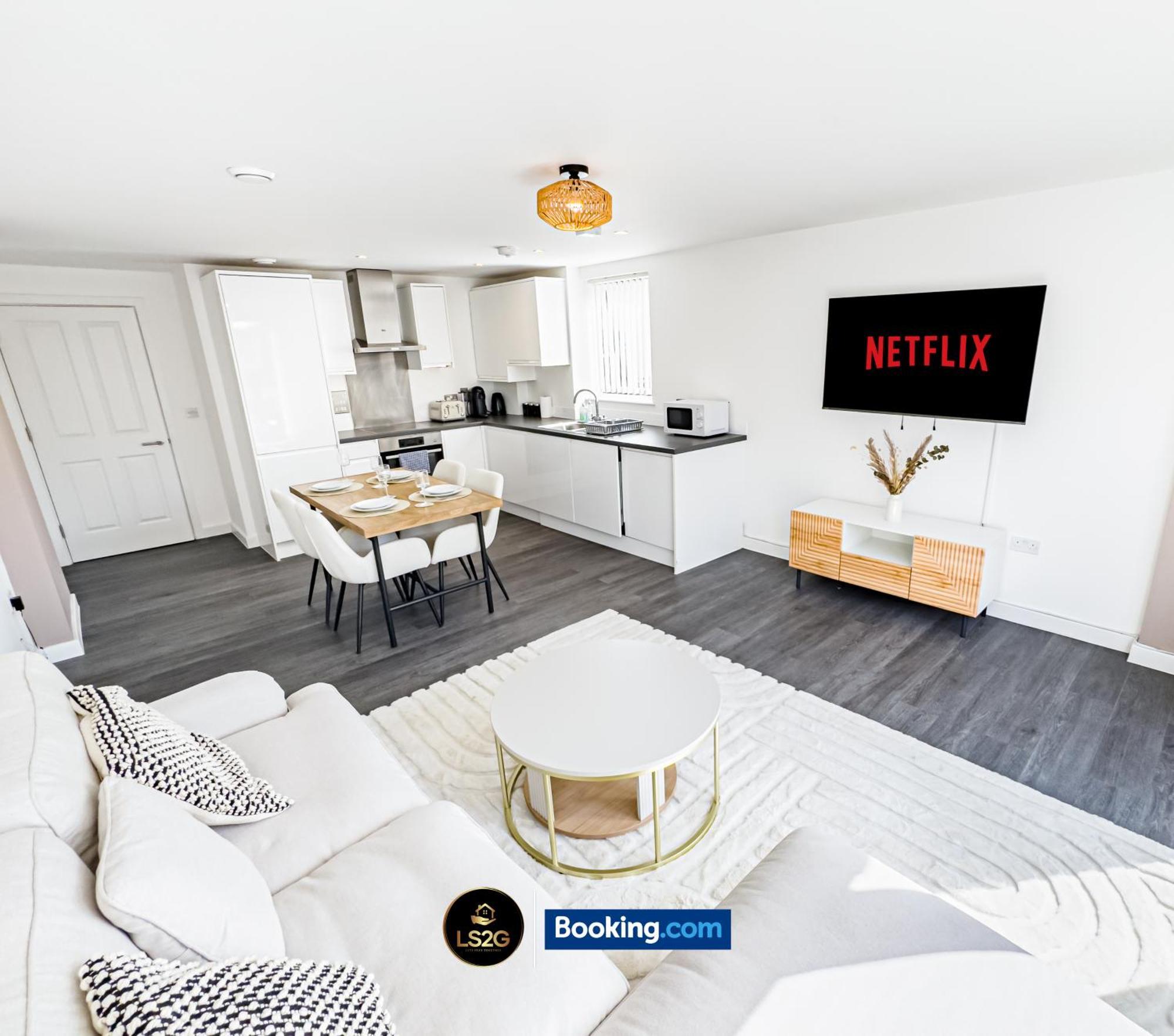 Appartement 2 Bedroom Flat By Ls2g Short Lets & Serviced Greater With Free Parking Londen