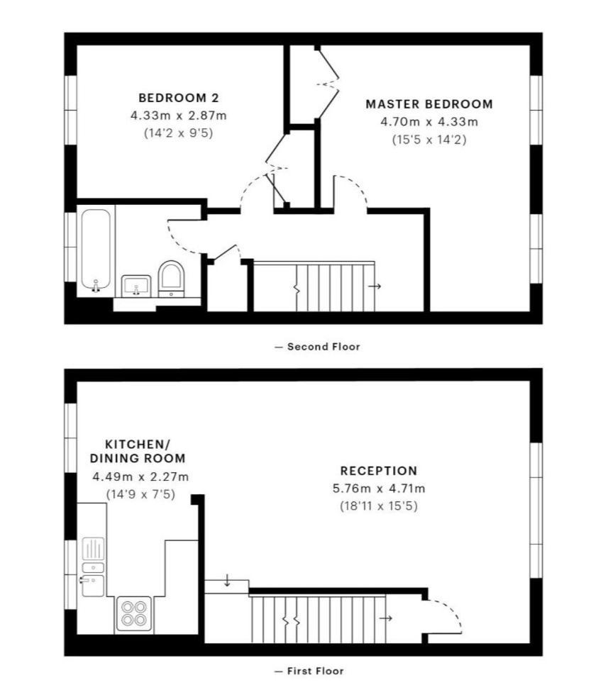 Oriental, 2 Double Bedroom Flat, Royal Greenwich, Se * Londres