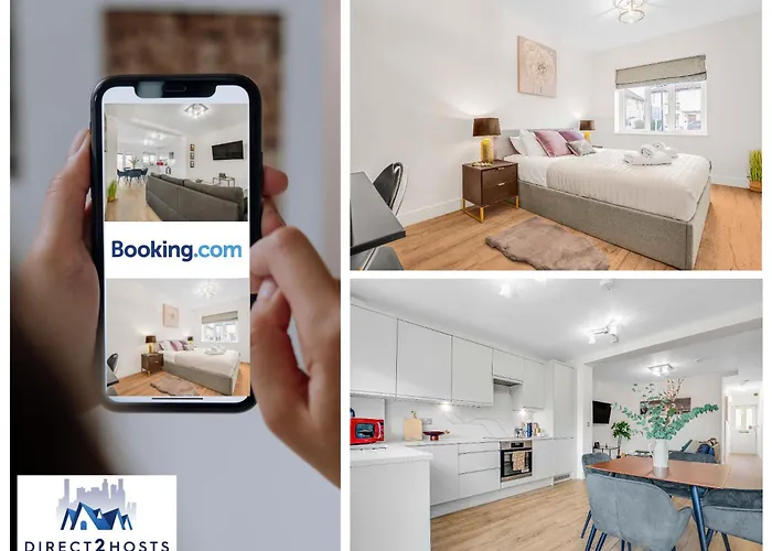 Stylish Two Bedroom Apartments By Direct2Hosts Short Lets West London Oasis With Workspace & Long Stays