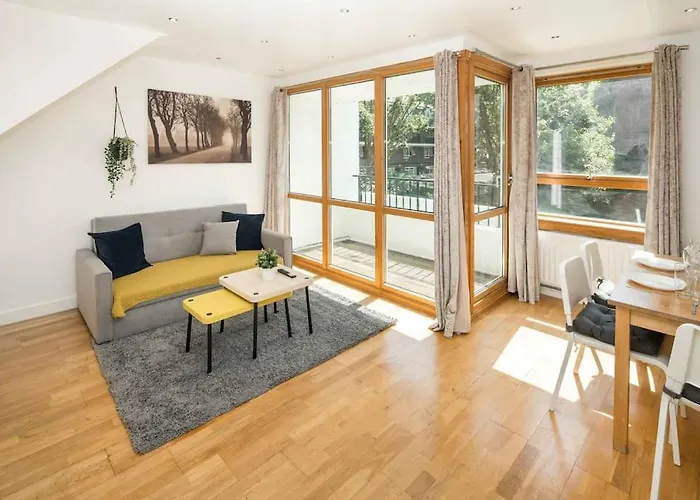2Bed Apt Living Room Balcony