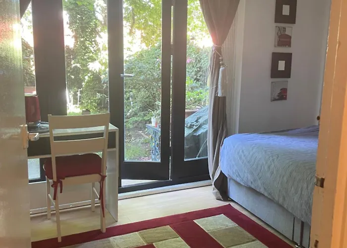 Charming Bedroom With Garden
