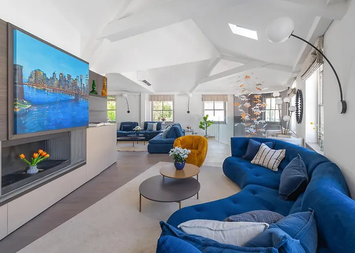 Brand New Refurbishment Townhouse In Notting Hill Near Portobello Road With Ac Air Conditioning & Roof Terrace