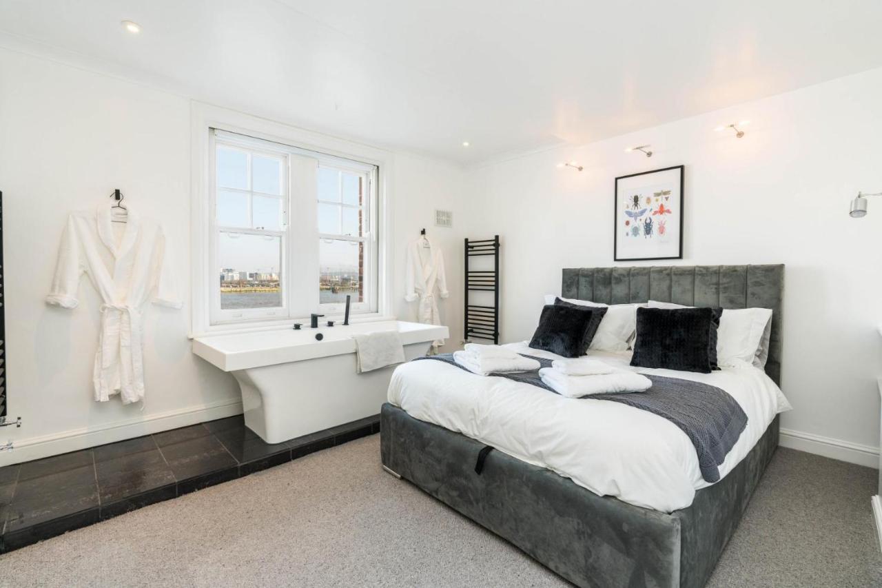 Apartamento Stunning 3bd Riverside Flat Communal Roof Terrace *