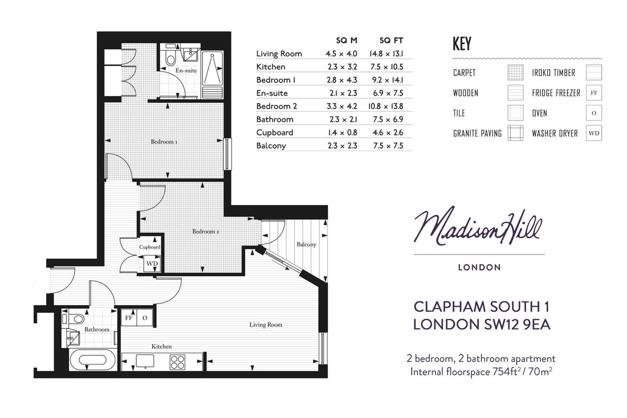 Apartamento Madison Hill - Clapham South 1 - Two Bedroom Flat