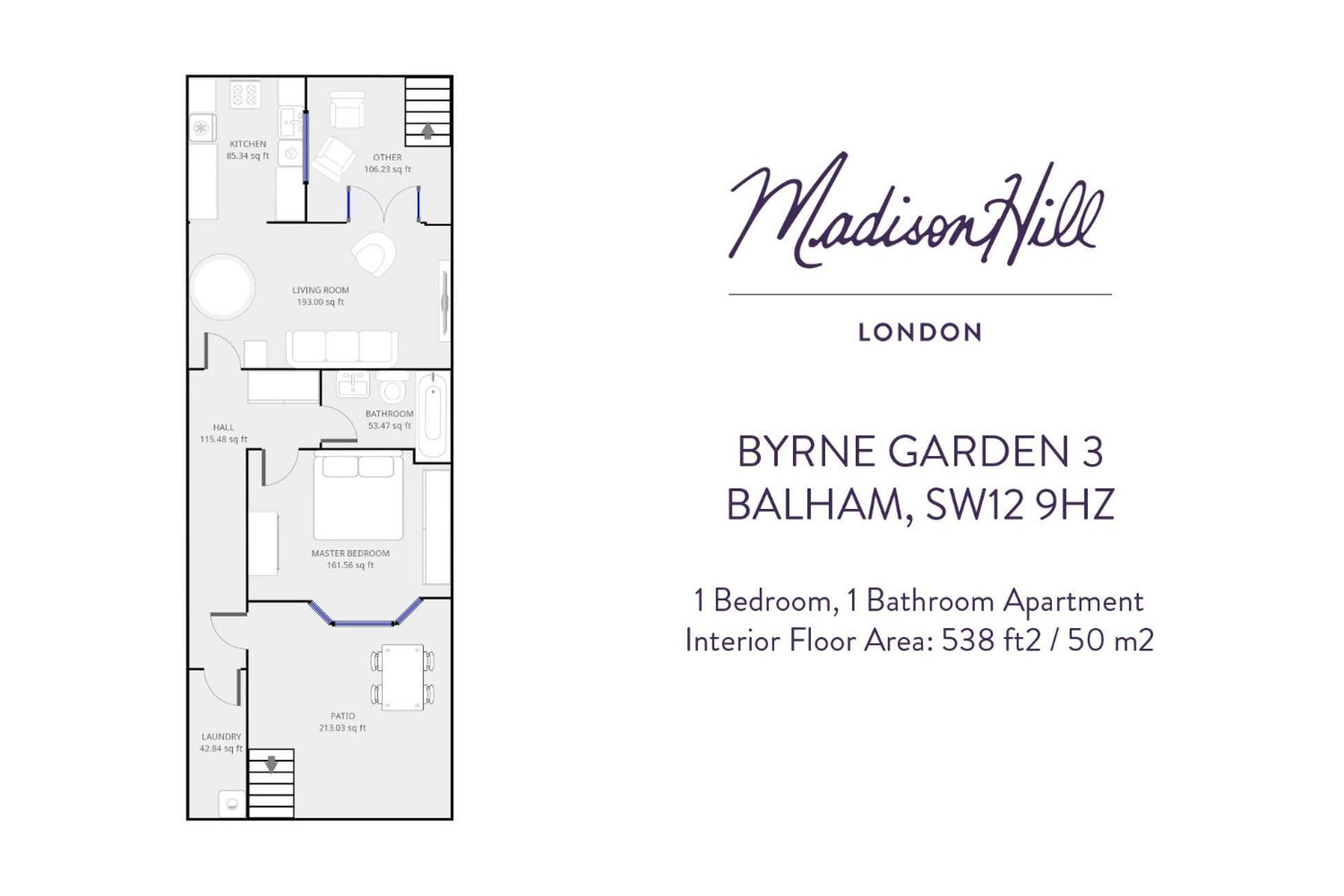 Apartment Madison Hill - Byrne Garden 3 - One Bedroom *