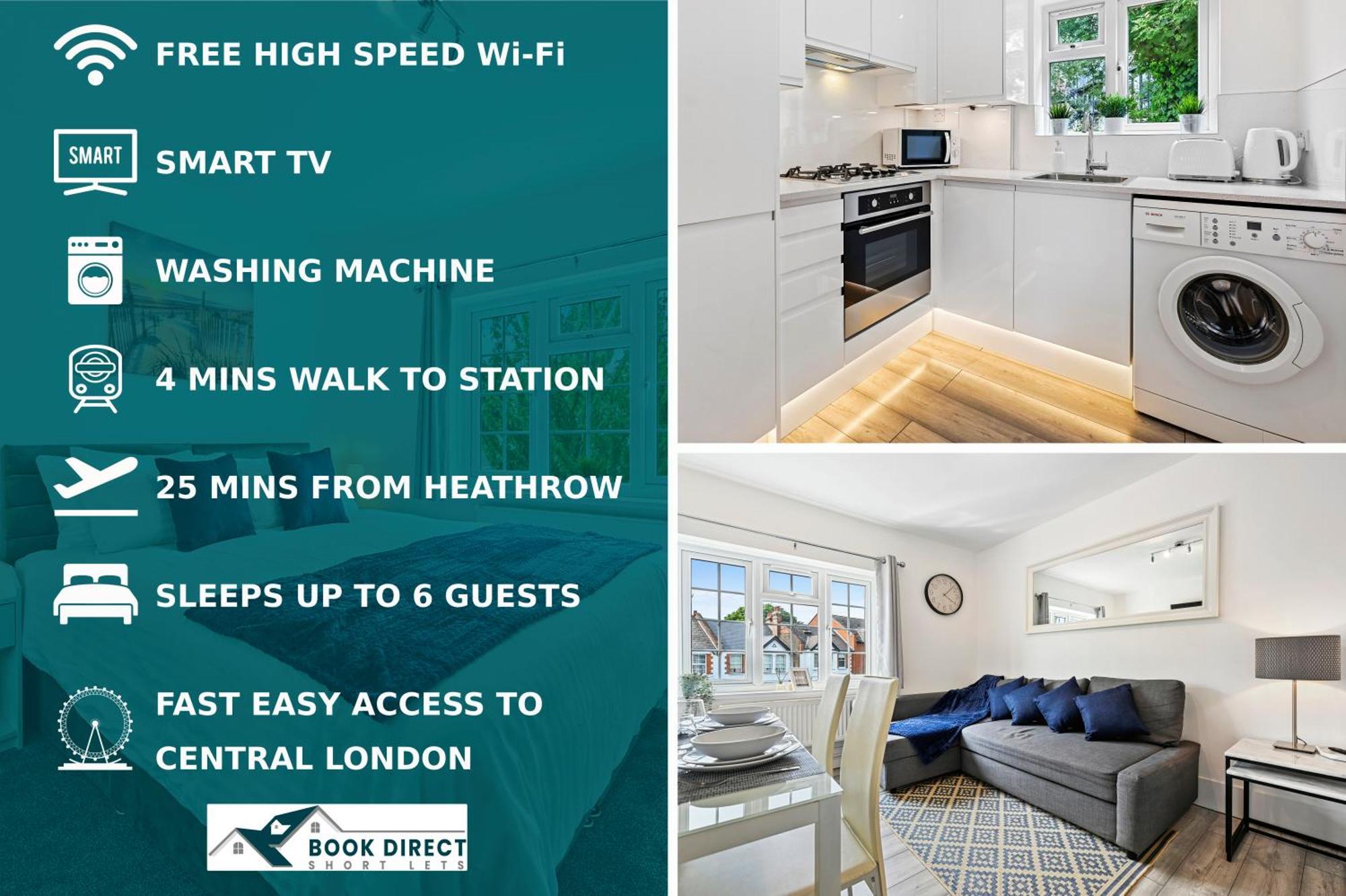 Apartment Lux Modern 2bd Near & Heathrow Easy Fast