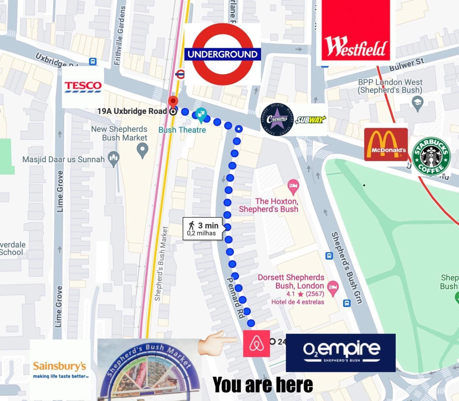 Westfield Shepherds Bush Guest house