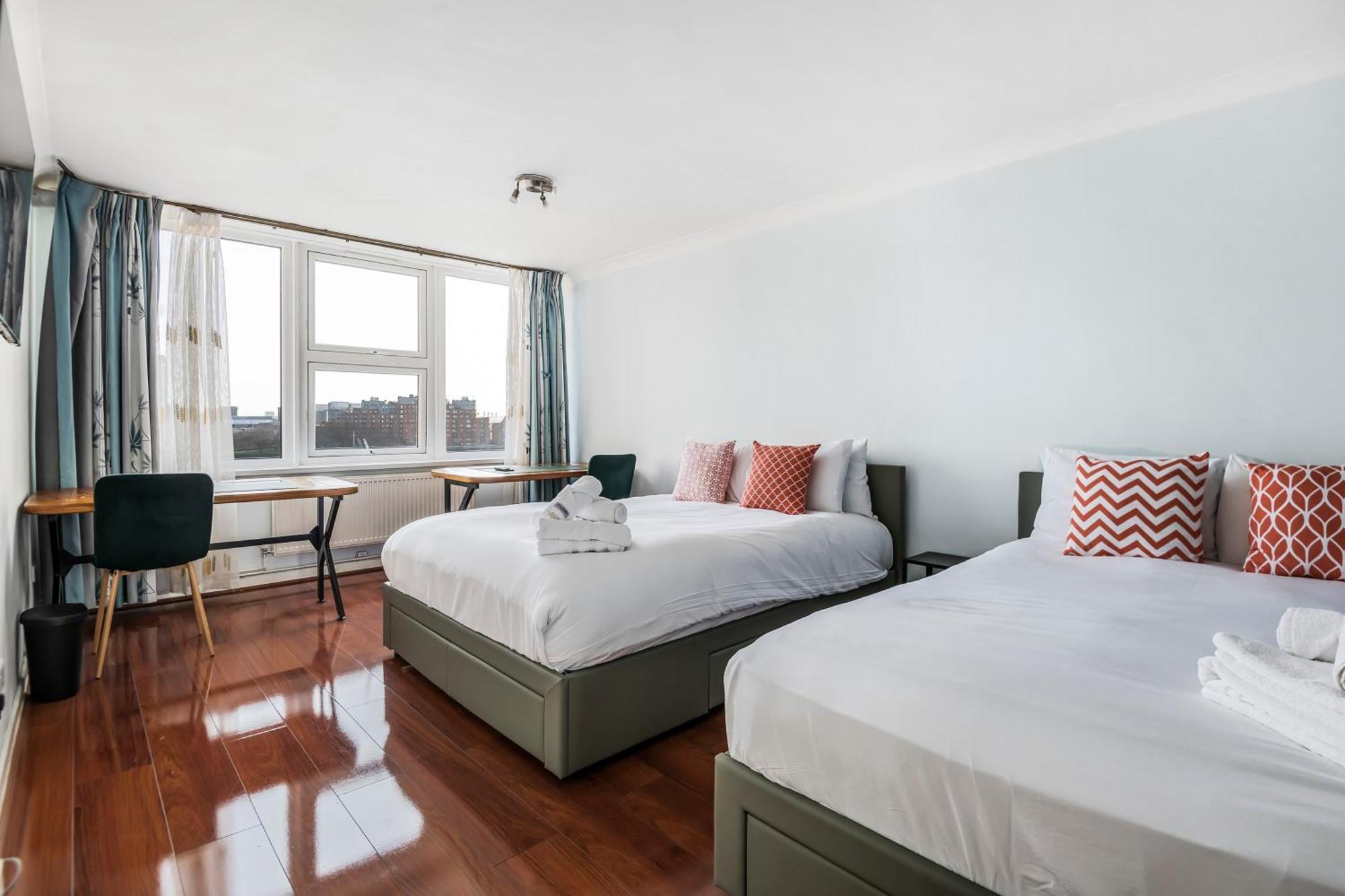Stunning Massive Bedroom +direct Thames River View Accommodatie bij particulieren *