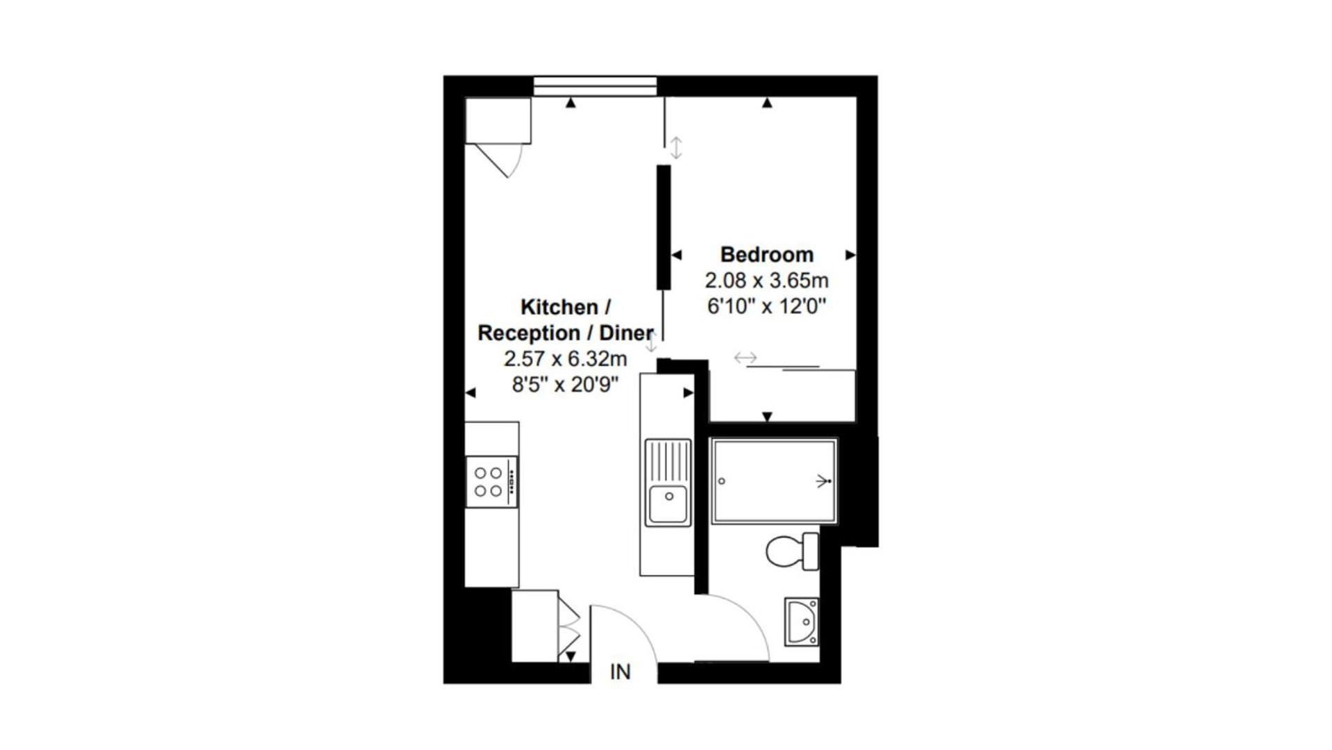 Apartment Modern 1 Bed Camden London