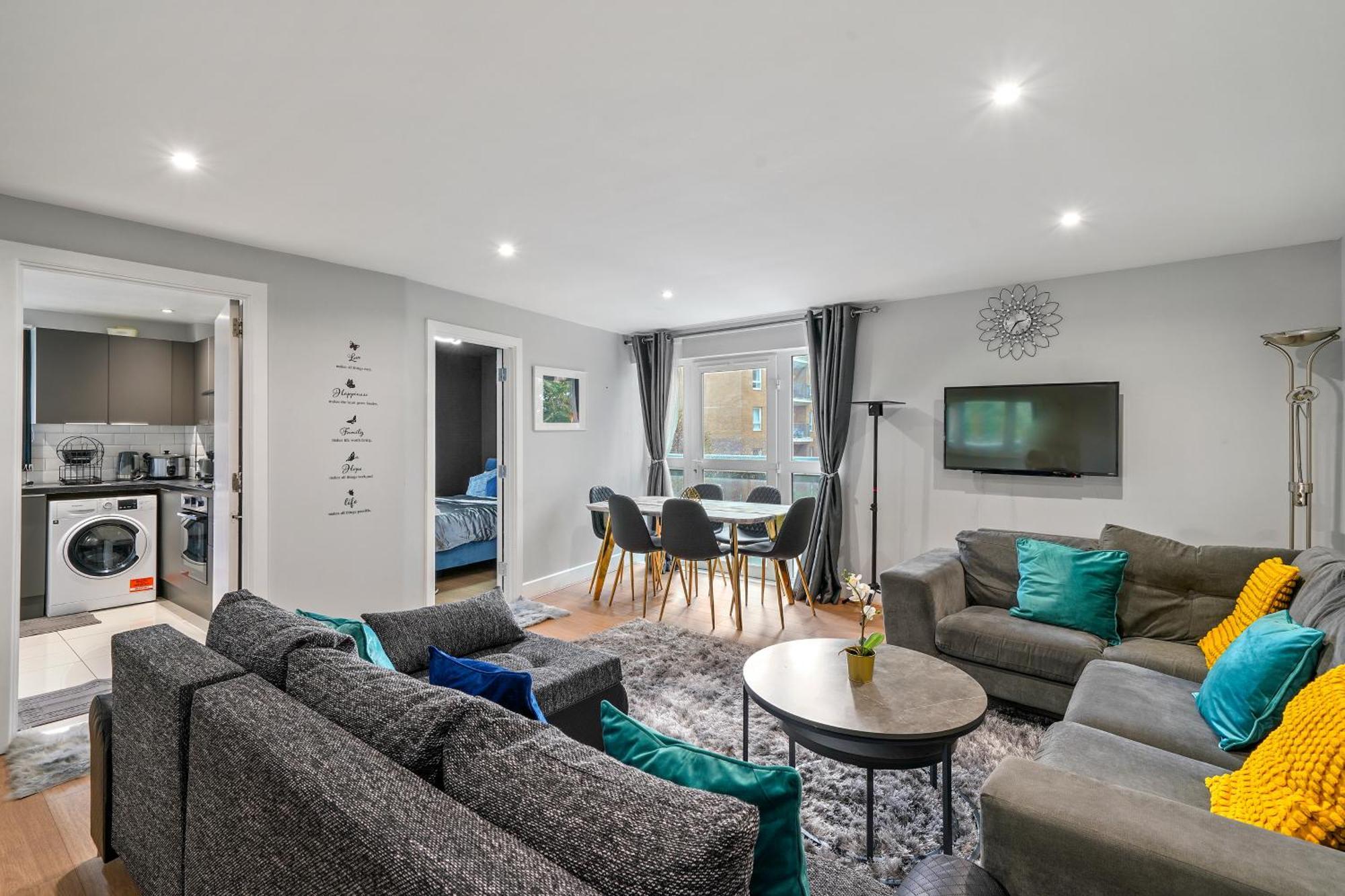 Elegant 3Br 2Bath Flat In Canary Wharf - O2 -Excel London