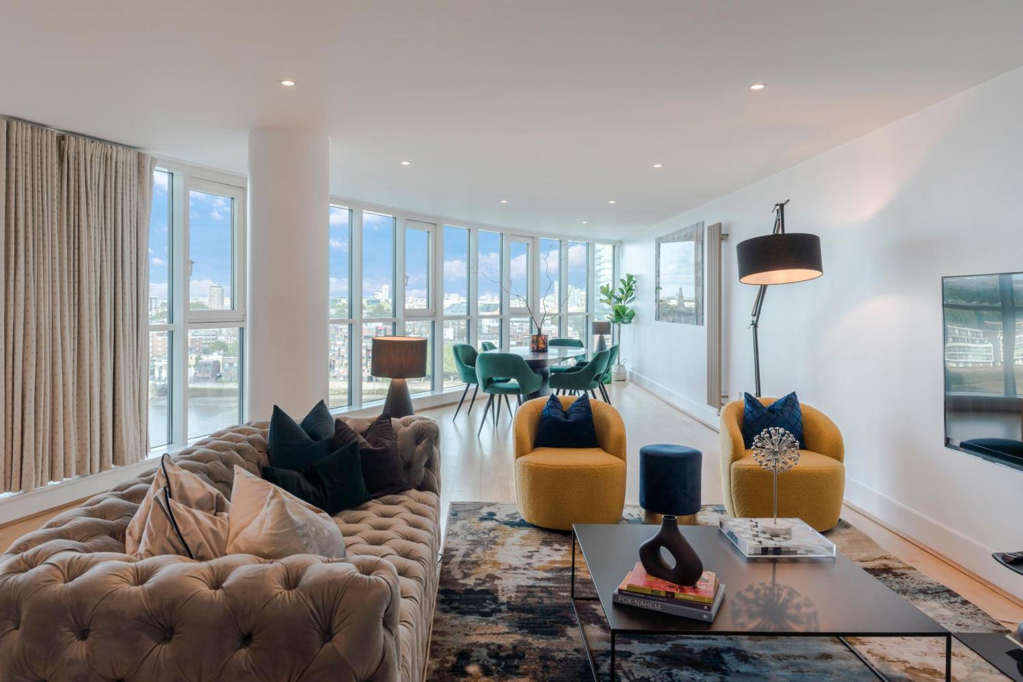Thames View In Town! Large Luxxe Nomad Design Family Appartement *