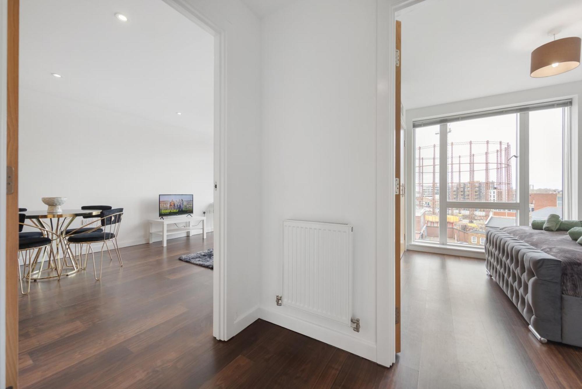 Appartement Lift & Free Parking, Modern 1 Bed Flat In Shoreditch Next To Train Station *