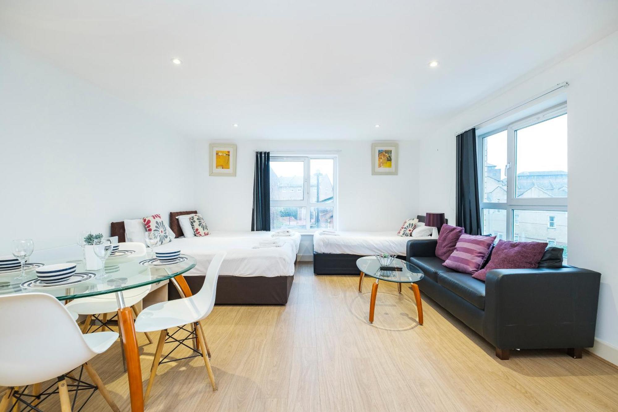 Appartement Heads On Bed - Docklands Canary Wharf Excel Londen