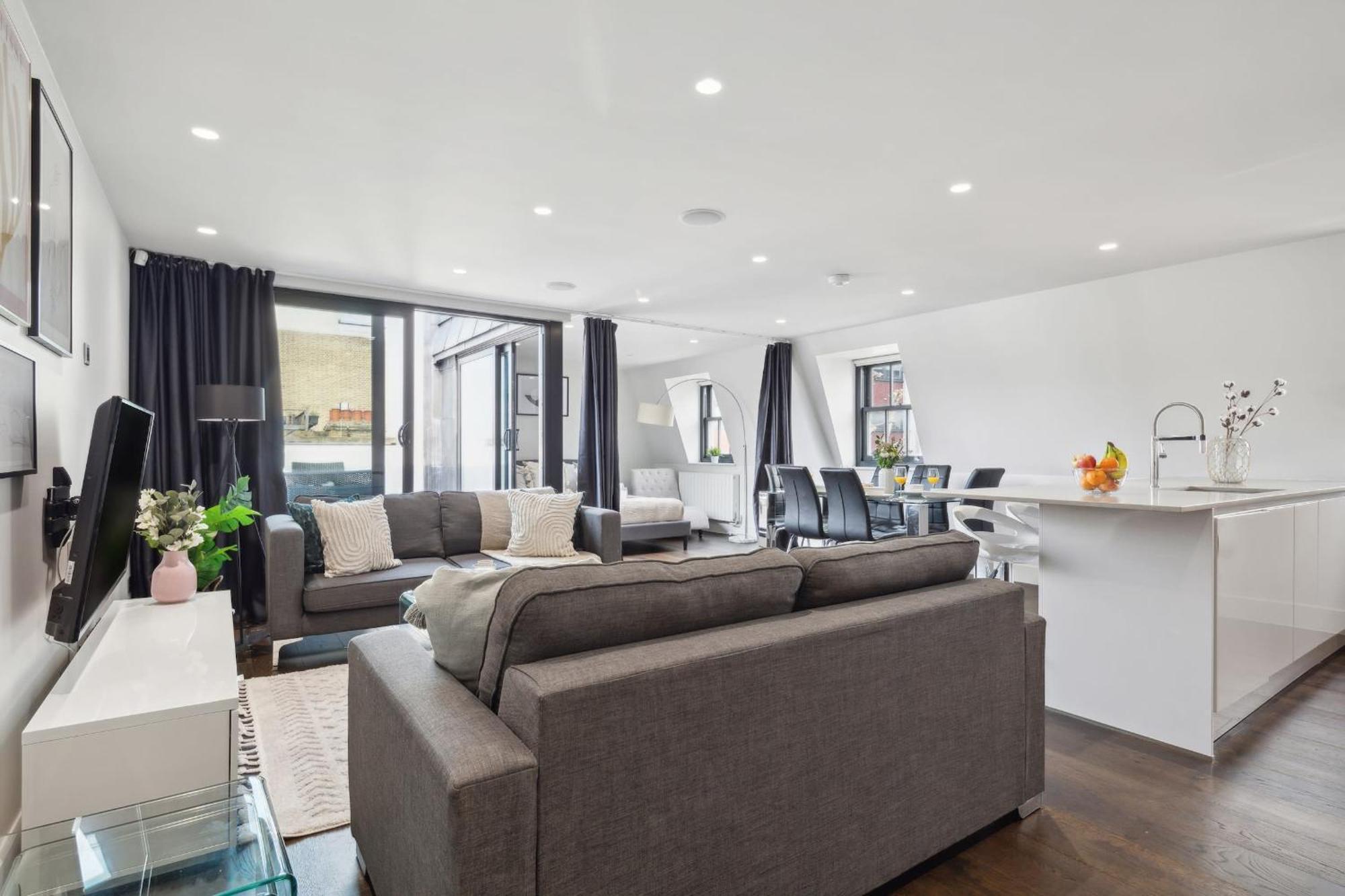 Apartamento 3br Penthouse With Terrace - Cityapartmentstay *