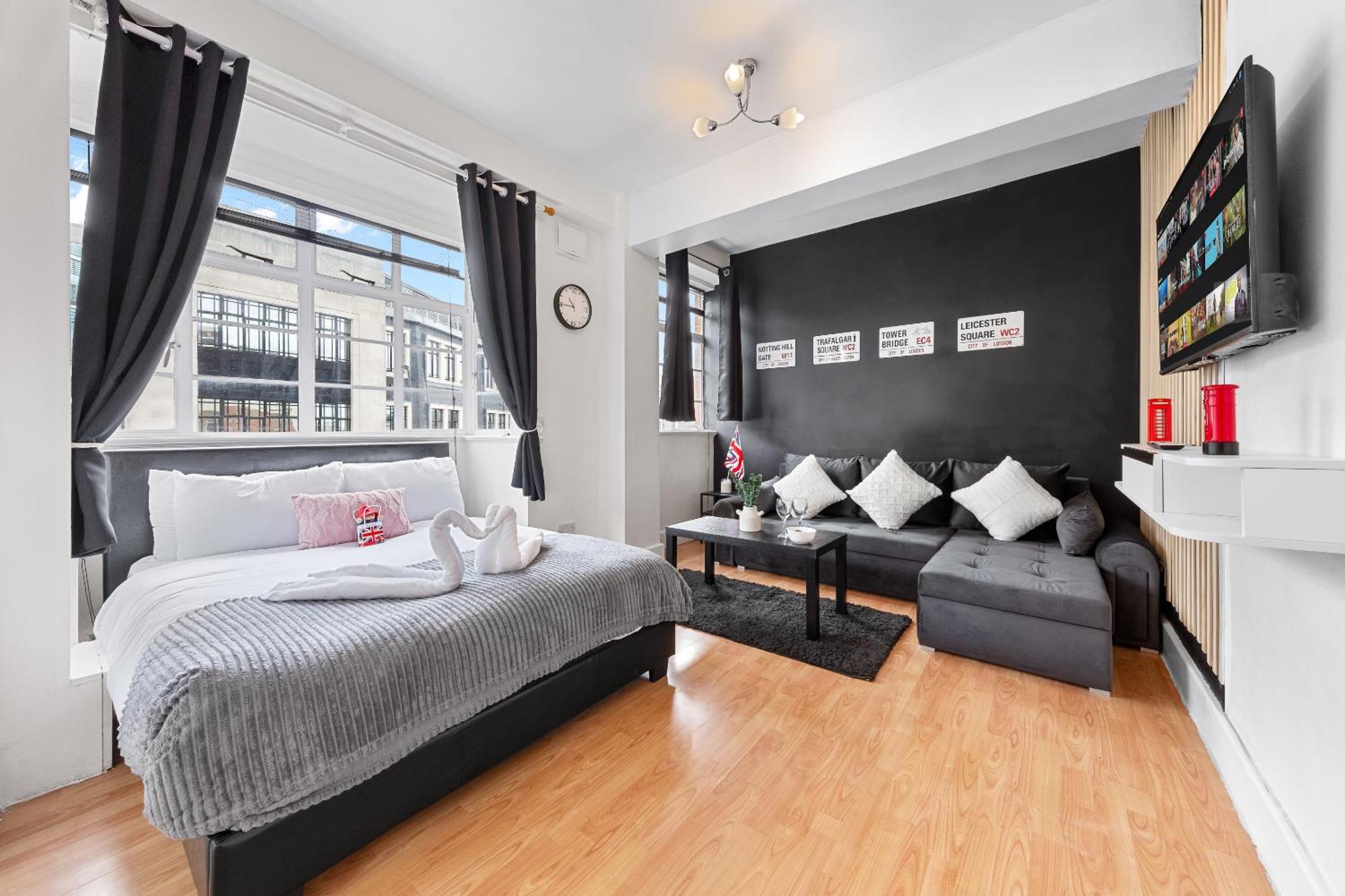 Paddington Station Paradise For Up To 4 Guests! Dream 2 Mins Walk From Station With Extra Double Sofa Bed! Appartement