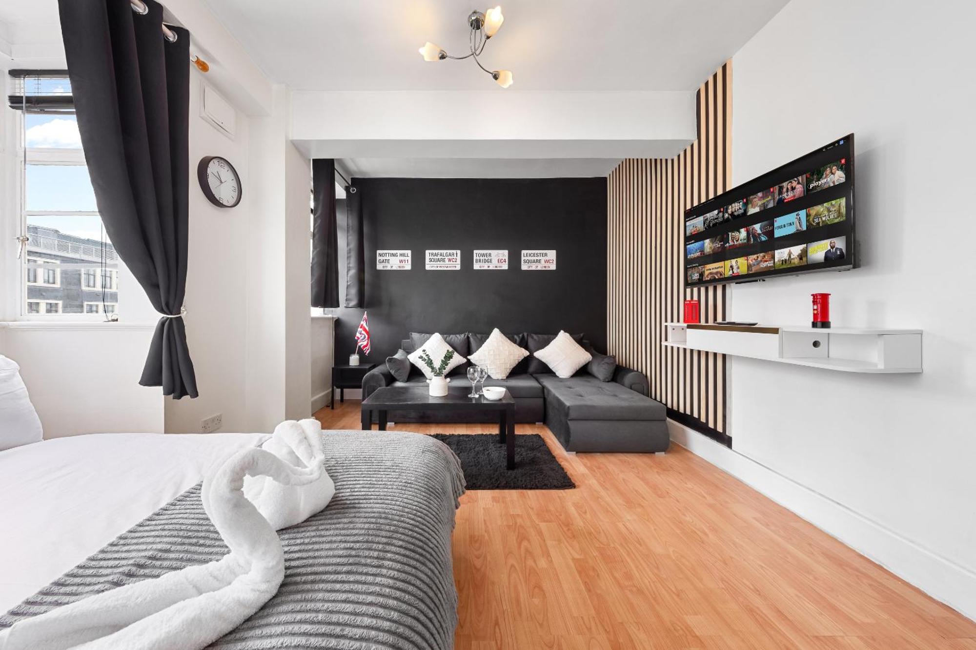 Paddington Station Paradise For Up To 4 Guests! Dream 2 Mins Walk From Station With Extra Double Sofa Bed! Appartement