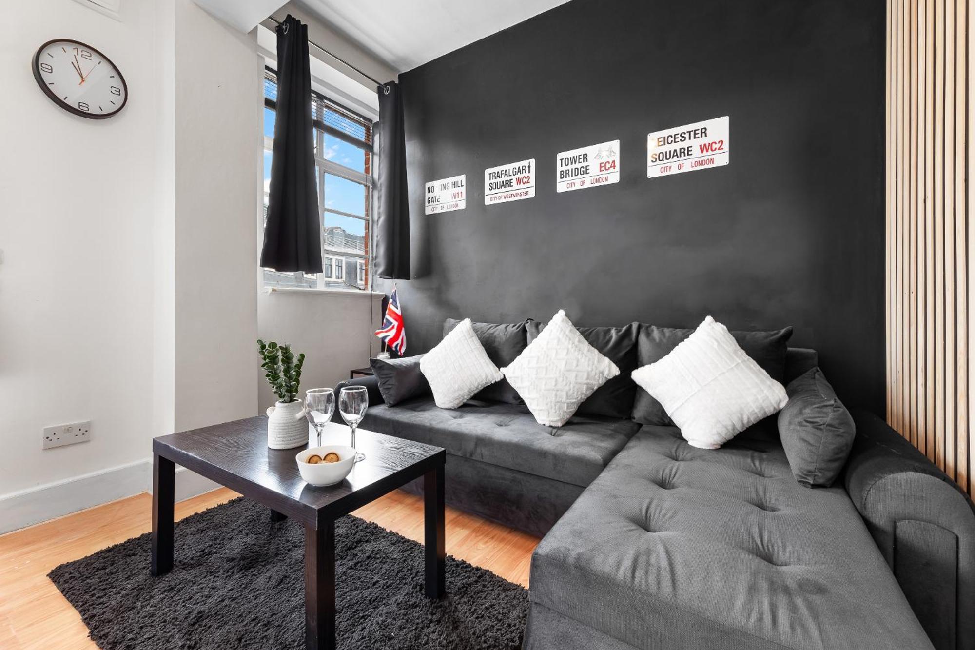 Paddington Station Paradise For Up To 4 Guests! Dream 2 Mins Walk From Station With Extra Double Sofa Bed! Appartement *