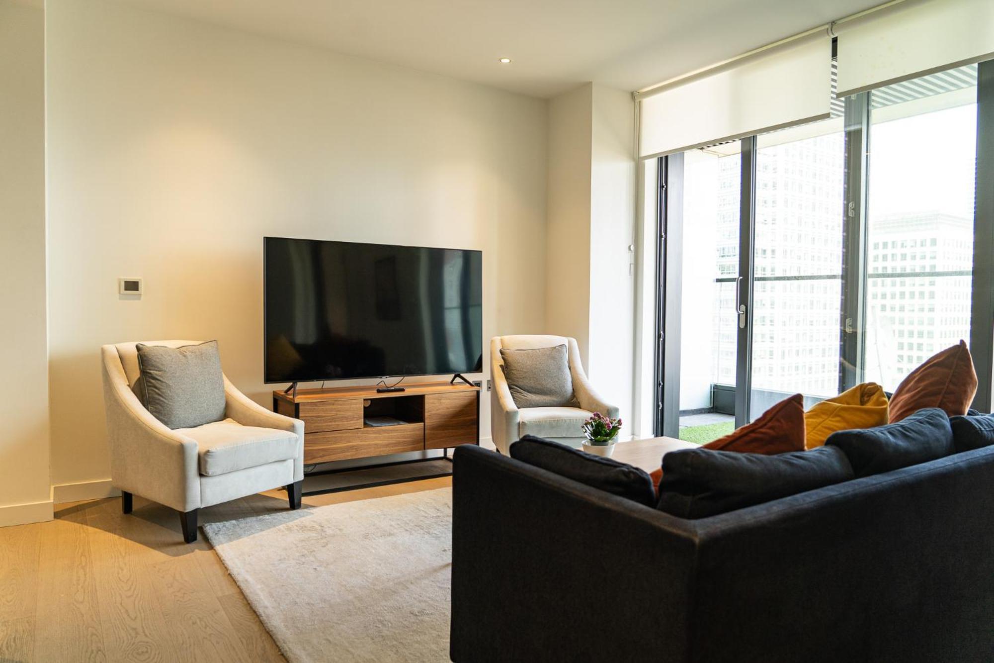 Luxury Balcony Apartment, Canary Wharf Apartment London