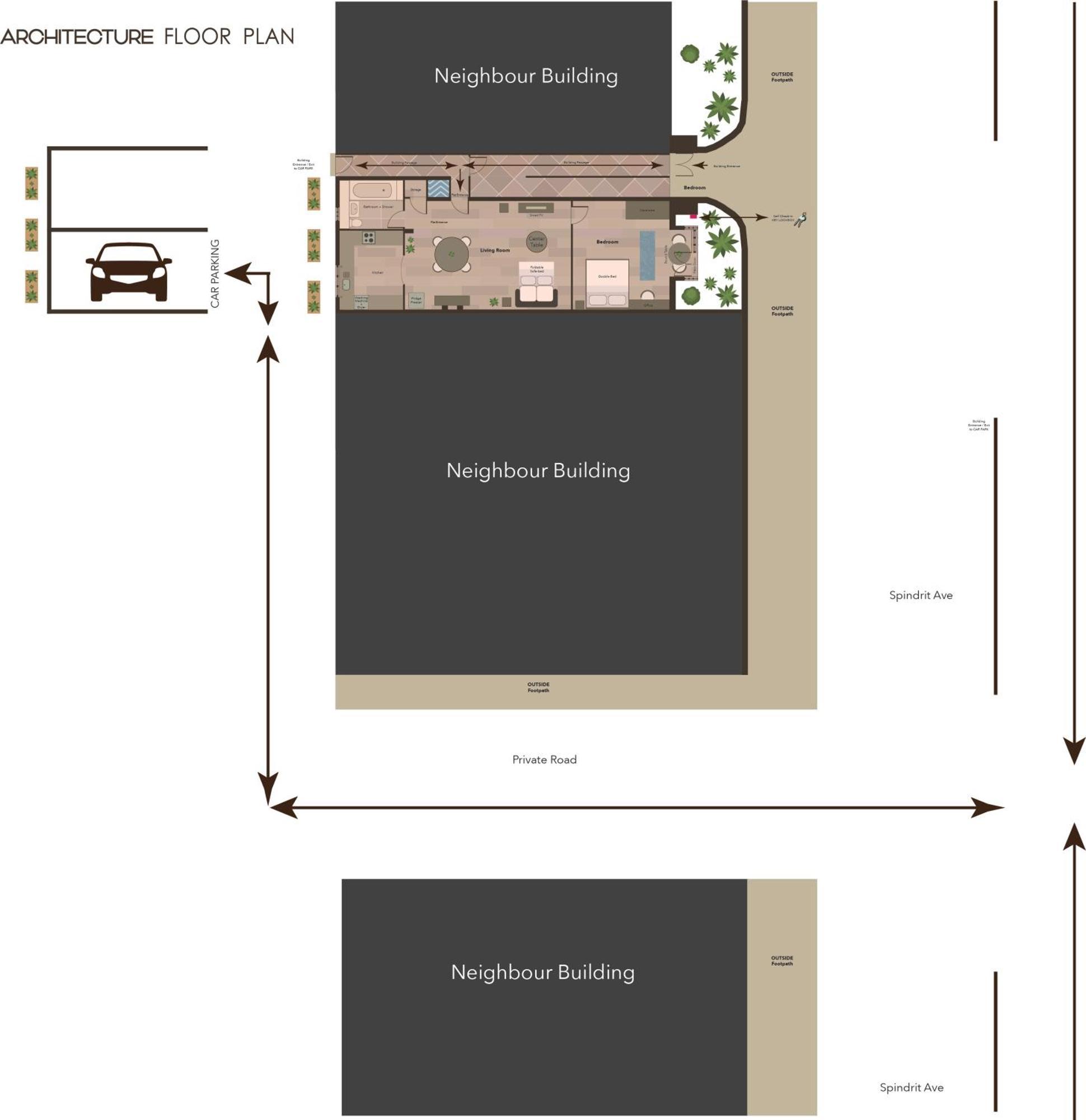 Modern Ground Floor In Canary Wharf, Free Parking Appartement *