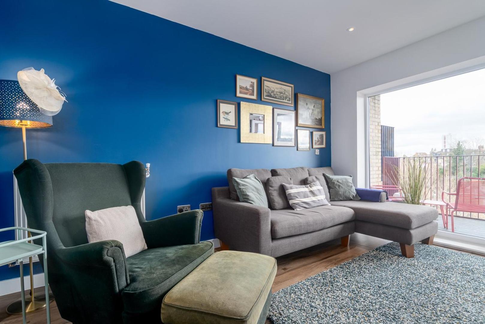 Apartment Guestready - Blue Essence Com Varanda Em Woolwich London