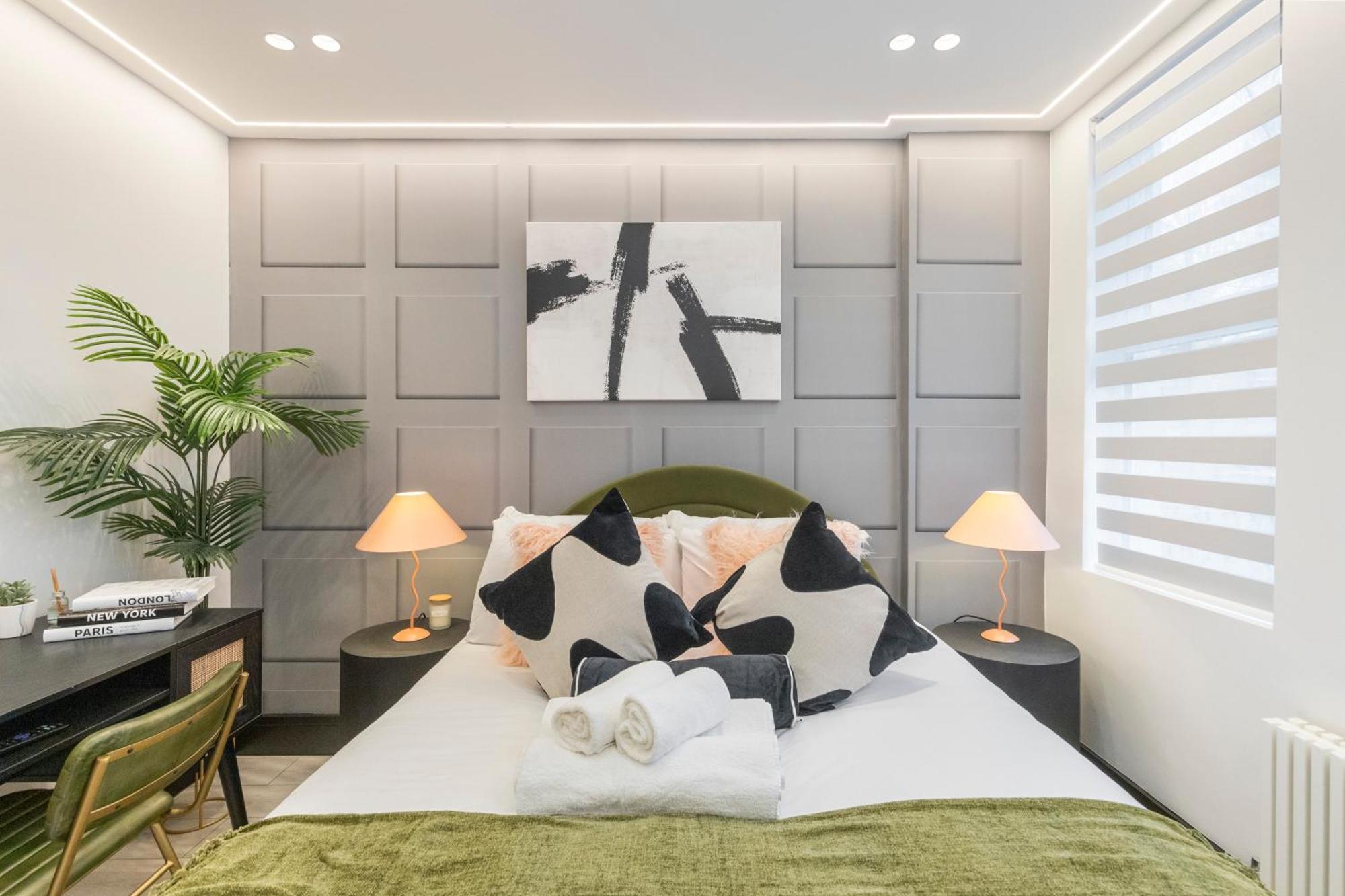 Appartement Unwind In Style 2br With Cozy Backyard For Groups *
