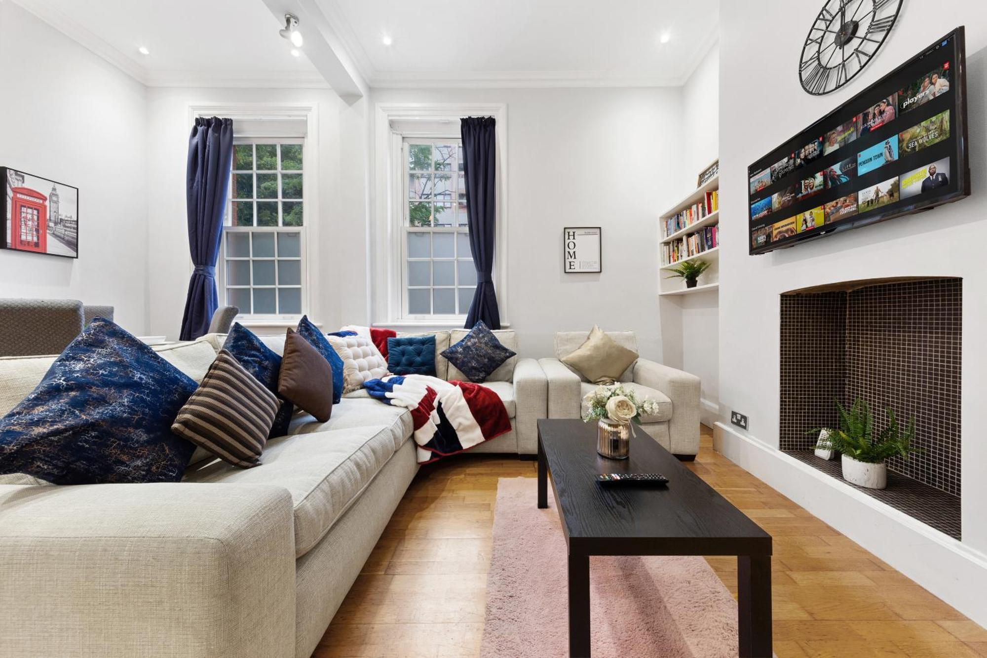 Apartment 3br Apartment-regents Park-baker Street-lords Cricket Ground Mb1 London