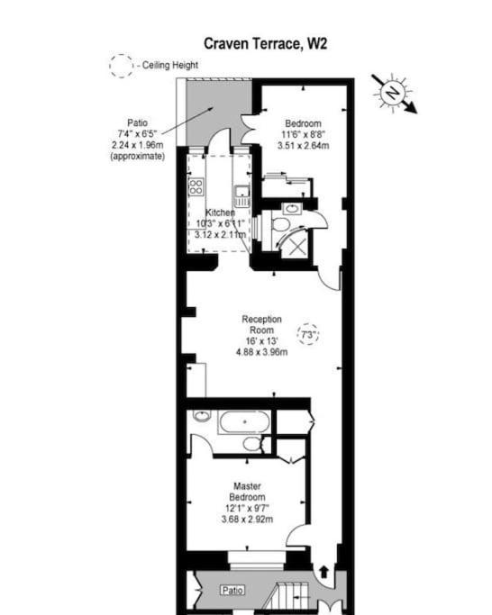 Apartment Charming Hyde Park Private With Back Patio By Lancaster Gate And Paddington Station