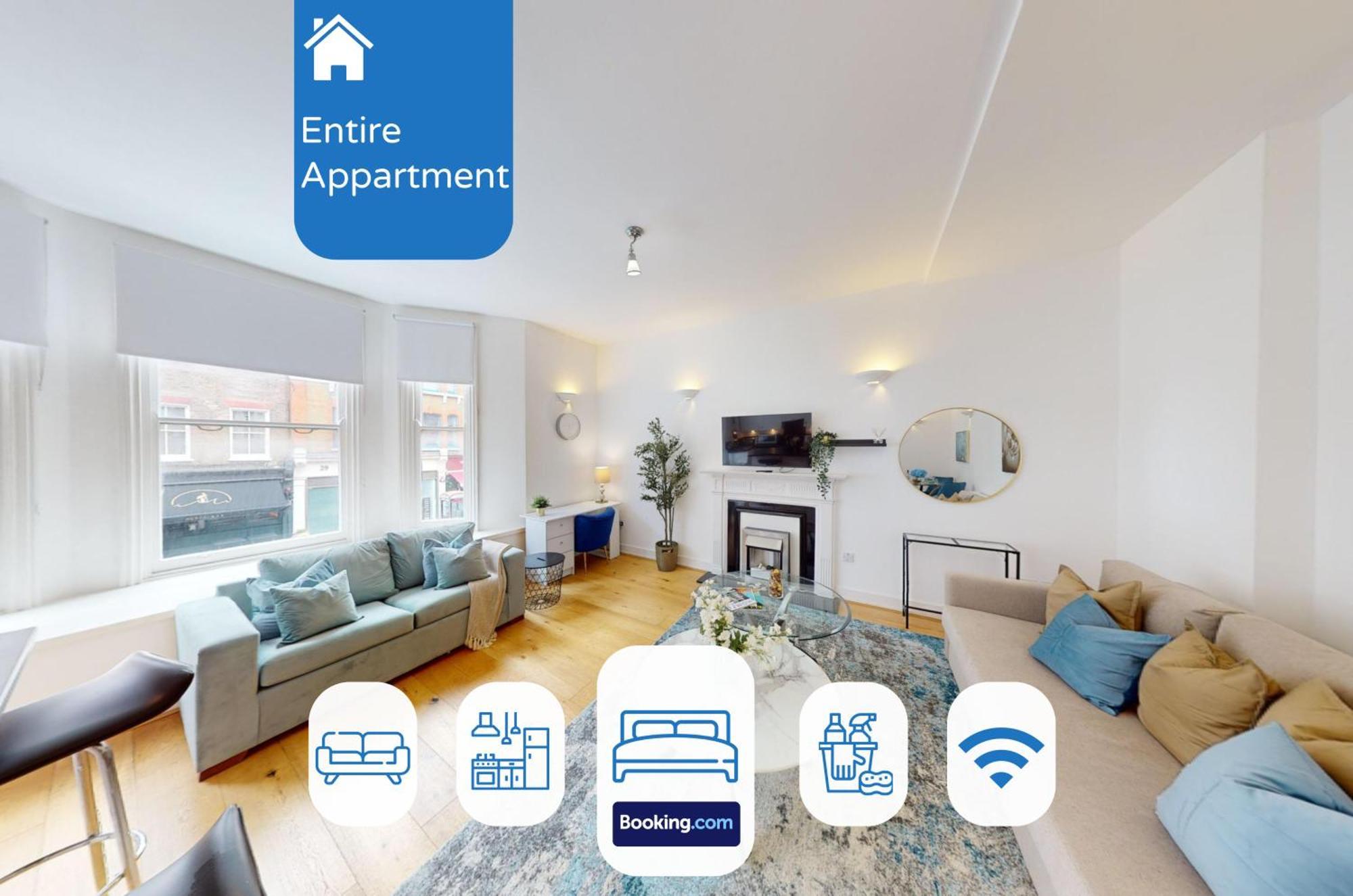 Two Bed By Livestay Short Lets & Serviced Near Oxford Circus Apartment *