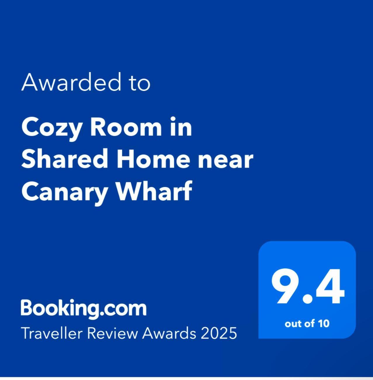 Cozy In Shared Near Canary Wharf Homestay
