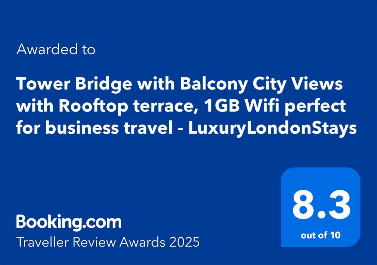 Appartement Tower Bridge - Balcony - Ac - Heated Floor - Fast Wifi - Luxurylondonstays Londen