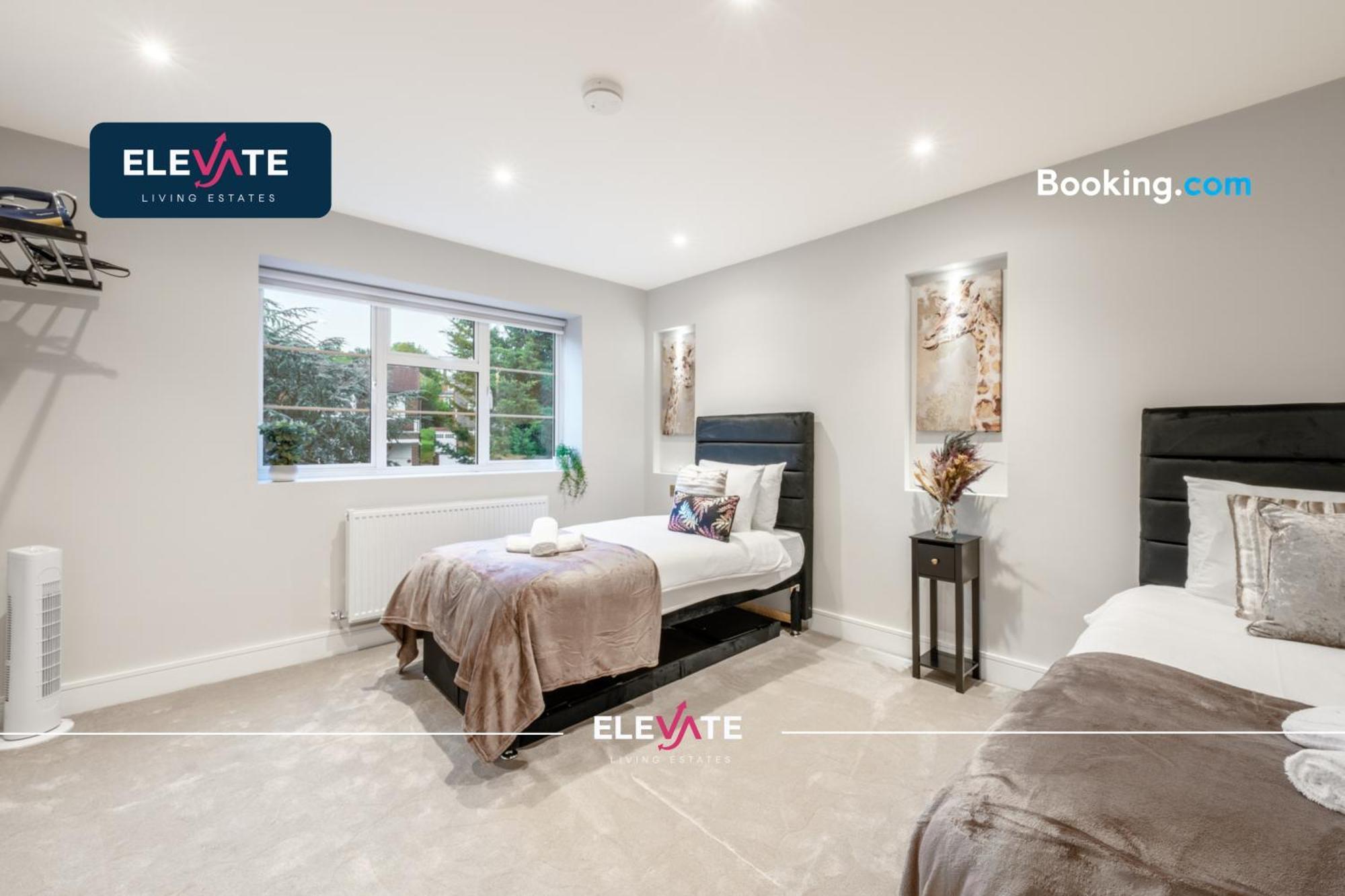 Apartment Premium Deals L Last-minute Escape L Wembley Stadium Location, Free Parking, Sleeps 8 L Elevate Living Estates Short Lets & Serviced Wembley London