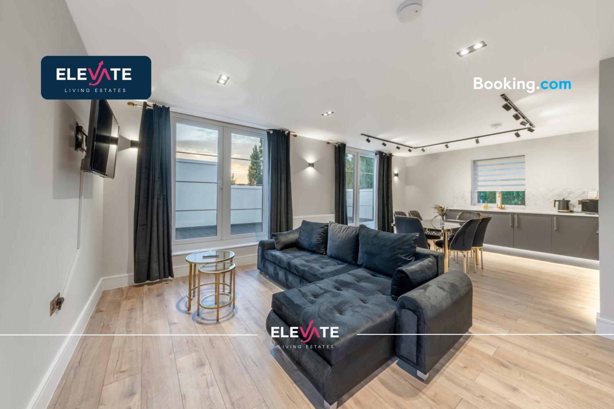 Apartment Premium Deals L Last-minute Escape L Wembley Stadium Location, Free Parking, Sleeps 8 L Elevate Living Estates Short Lets & Serviced Wembley London