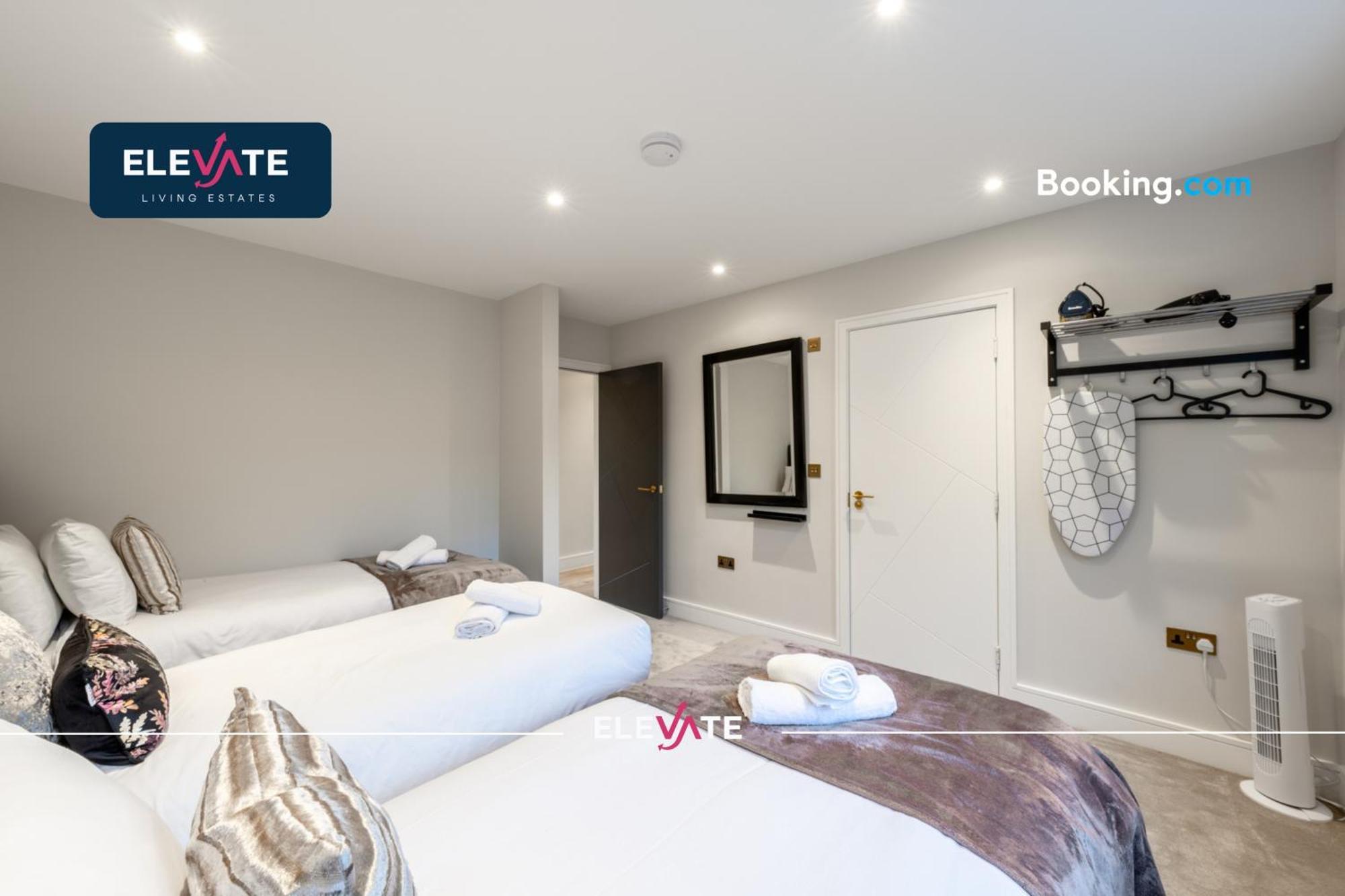 Premium Deals L Last-minute Escape L Wembley Stadium Location, Free Parking, Sleeps 8 L Elevate Living Estates Short Lets & Serviced Wembley *
