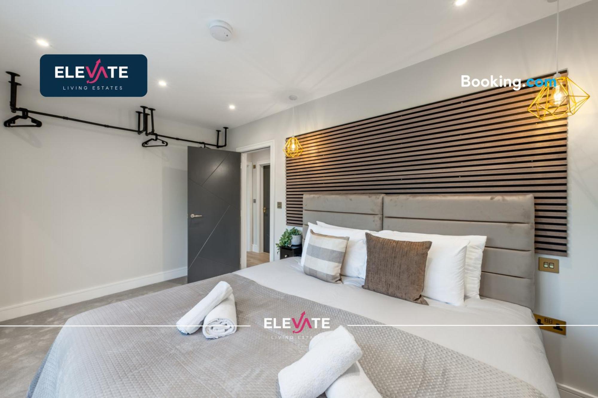 Premium Deals L Last-minute Escape L Wembley Stadium Location, Free Parking, Sleeps 8 L Elevate Living Estates Short Lets & Serviced Wembley Apartment London