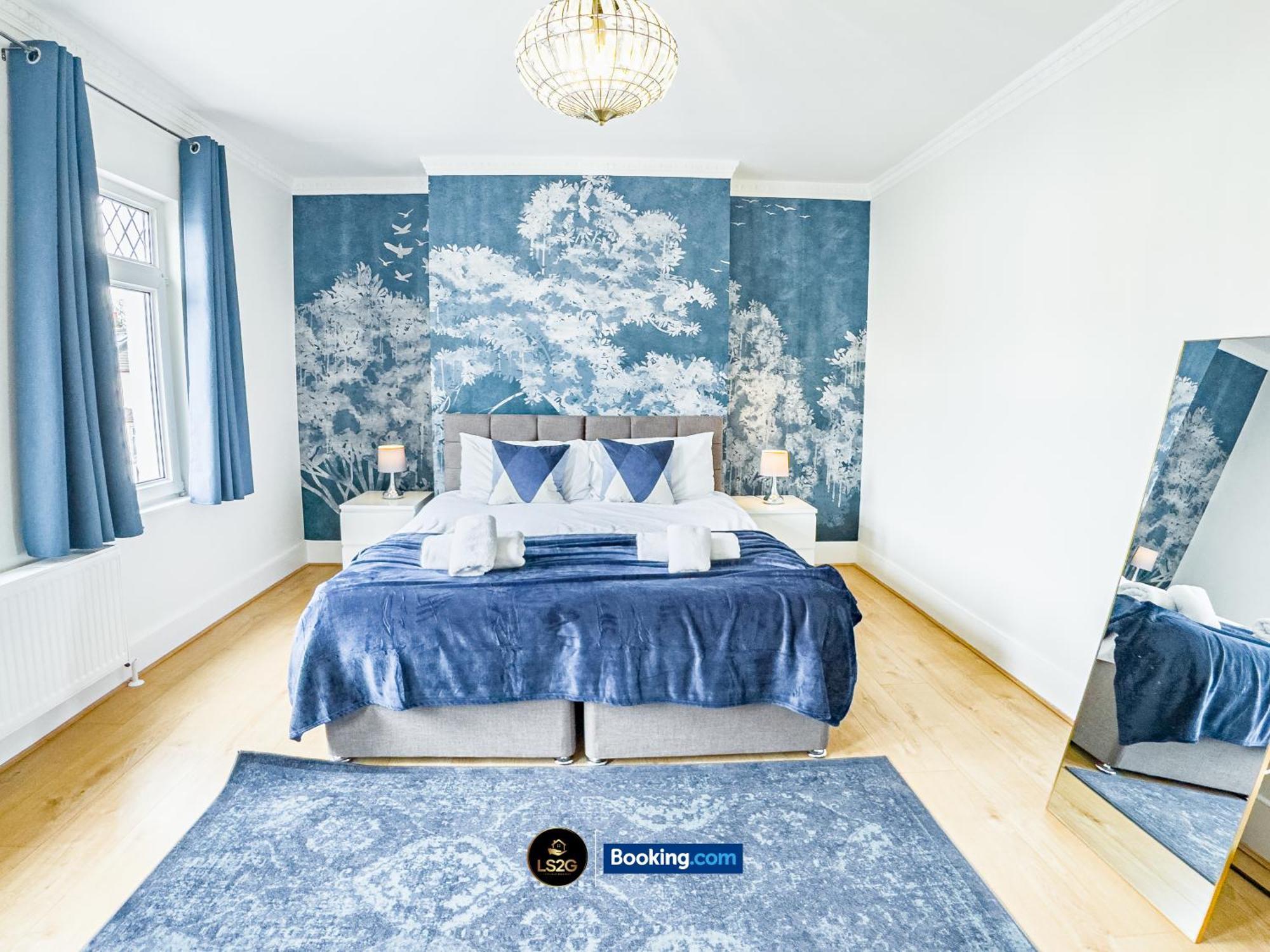Vakantiehuis Stunning House By Ls2g Short Lets & Serviced Greater With Free Wifi