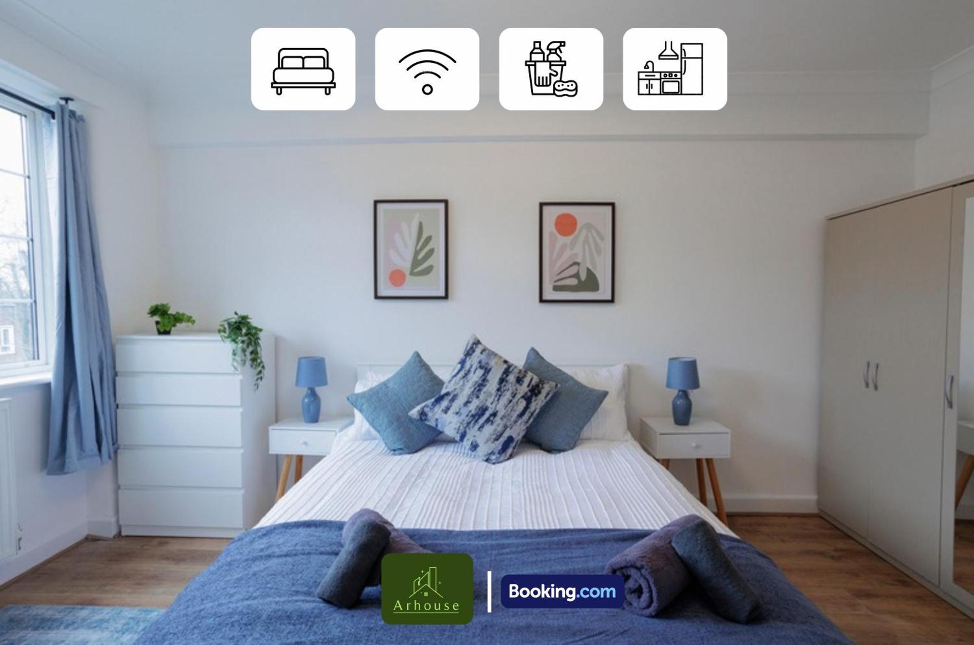 Apartment 2 Bedroom By Arhouse Short Lets & Serviced Highbury With Free Wifi *