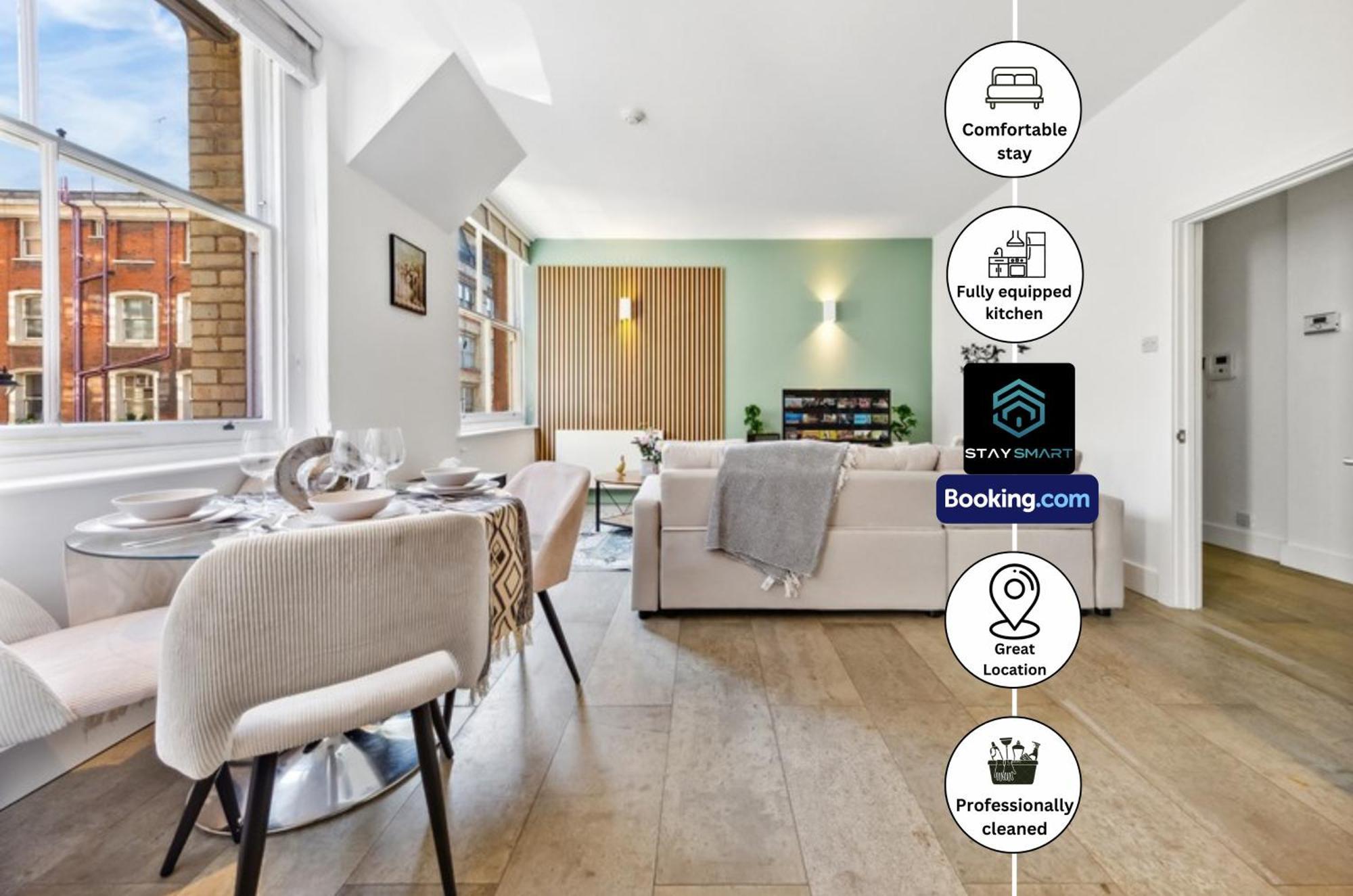Farringdon Modern By Smart Short Lets & Serviced With Smart Tv & Free Wifi Apartment *