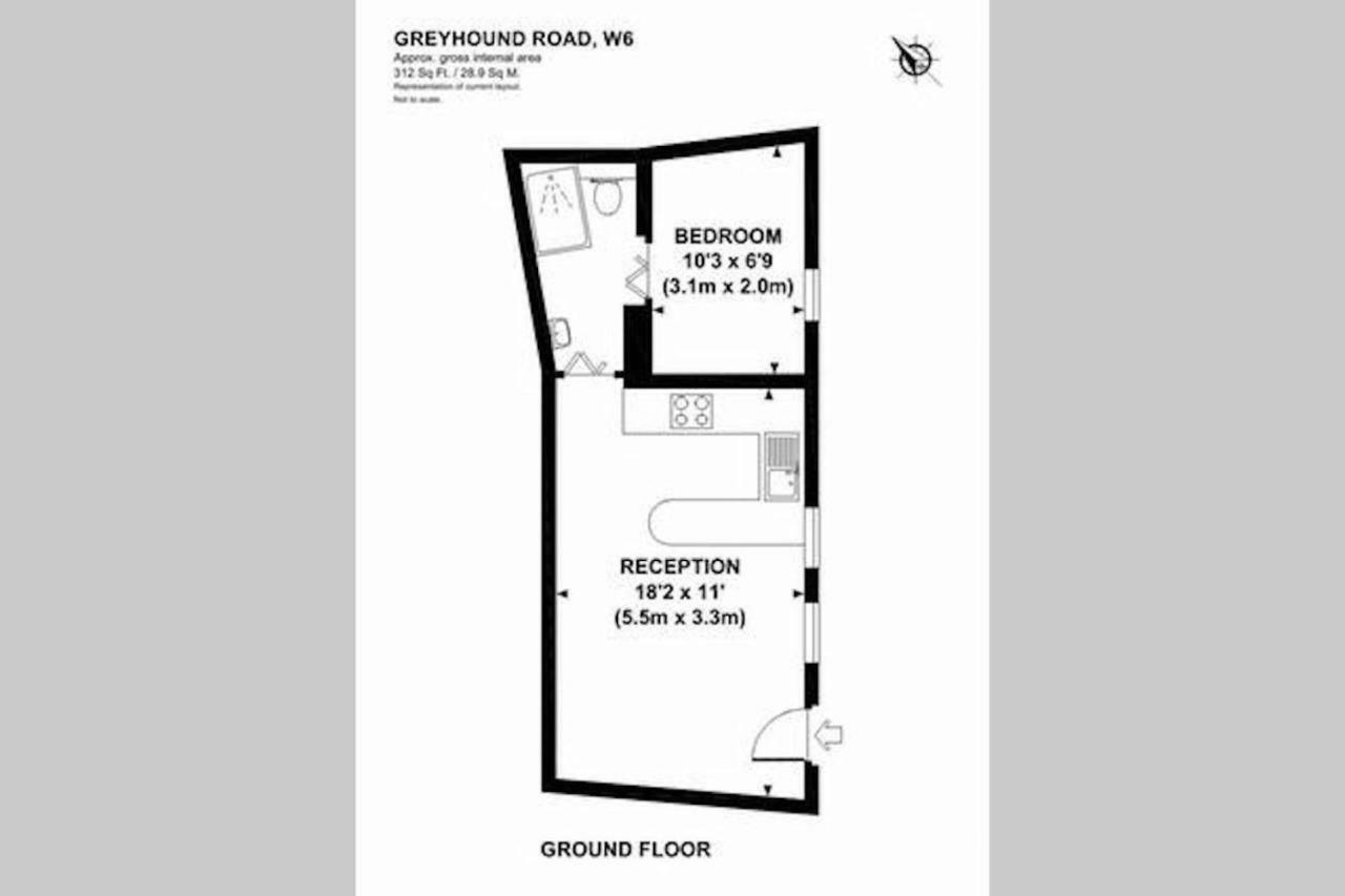 Apartamento The Barons Court Gem *