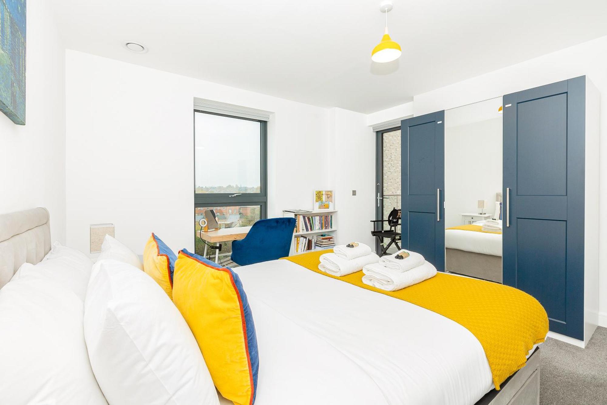 Apartment Modern 1br With Balcony & View, Wandsworth London