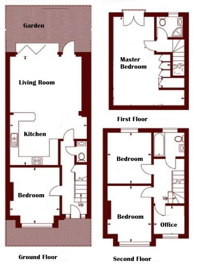 Beautiful 4 Bedroom House With Separate Office & Garden London