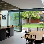 Large, modern, light, open plan designer house