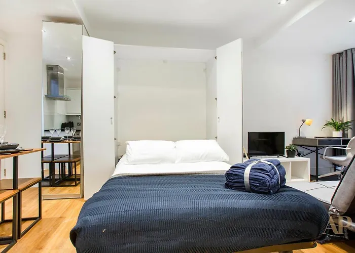 Spacious Lower Ground Studio Apartment With Private Patio Near Warren Street