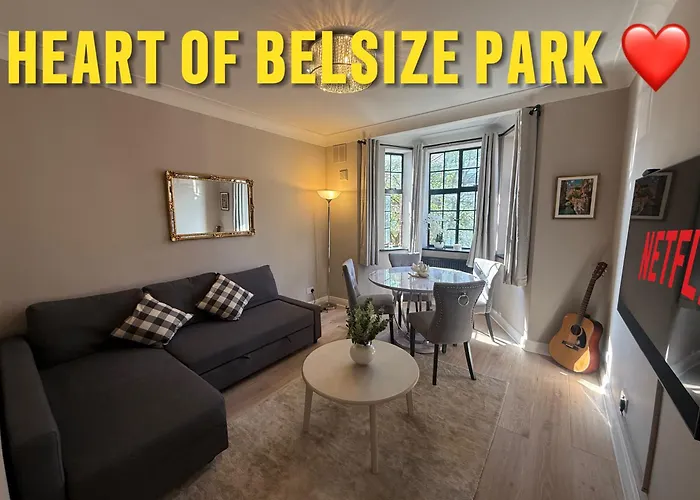 Stylish 3-Bedroom Flat In Belsize Park Perfect For Families Business Trips!