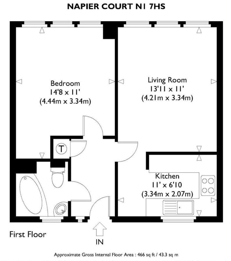 1 Bedroom Flat Close To With Free Parking Arrangement Appartement Londen