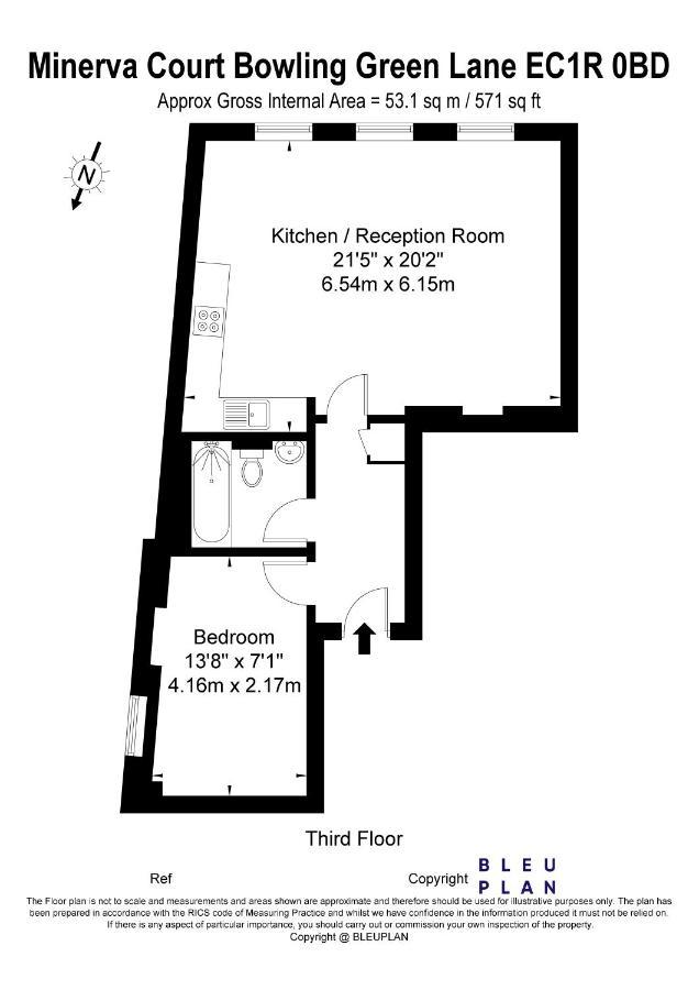 Mulberry Flat 5 - One Bedroom 3rd Floor By Living Holiday home London