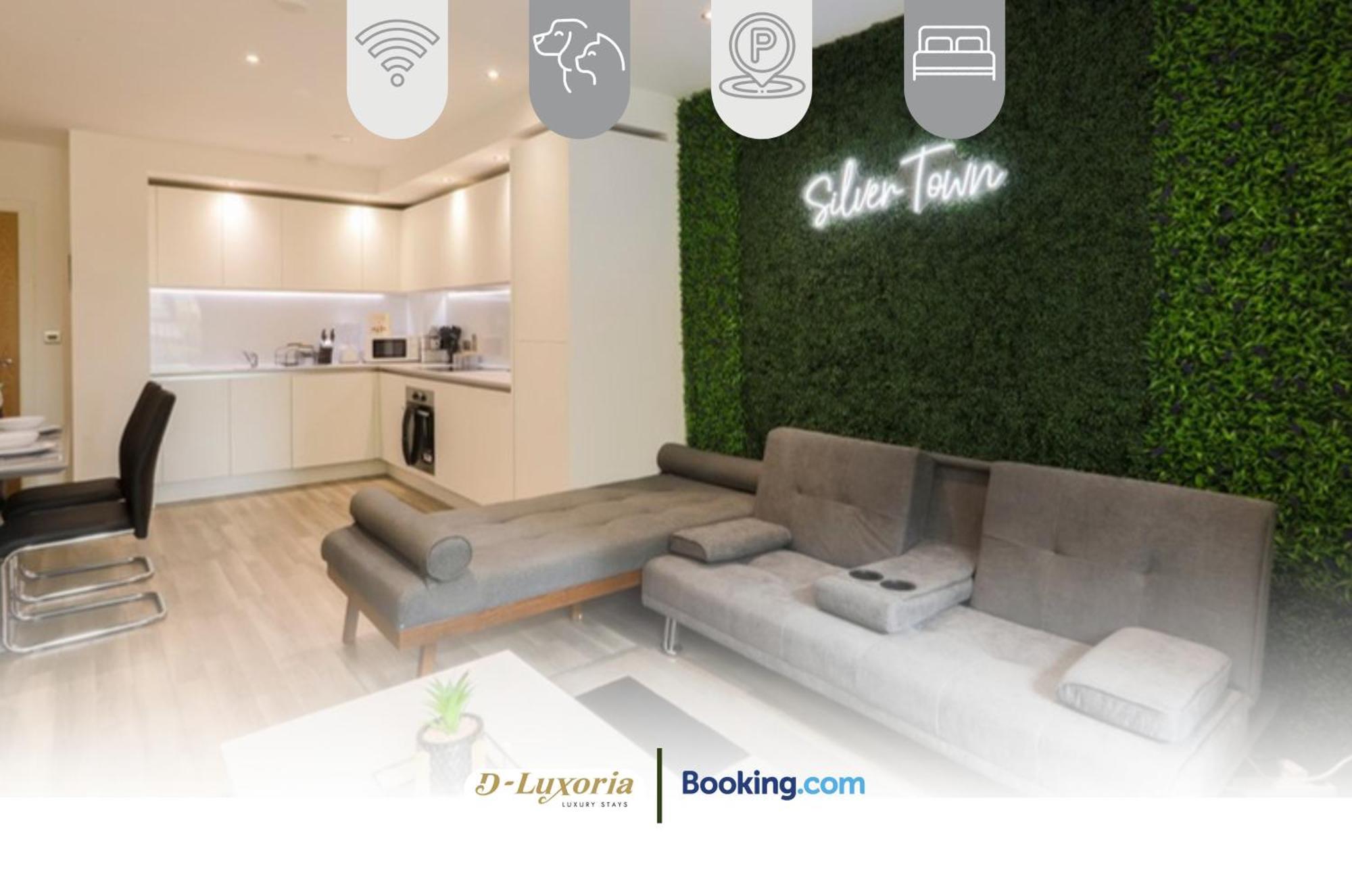 Stylish 2br By Dluxoria Short Lets & Serviced Greater With Pet Friendly, Free Wifi & Free Parking * London